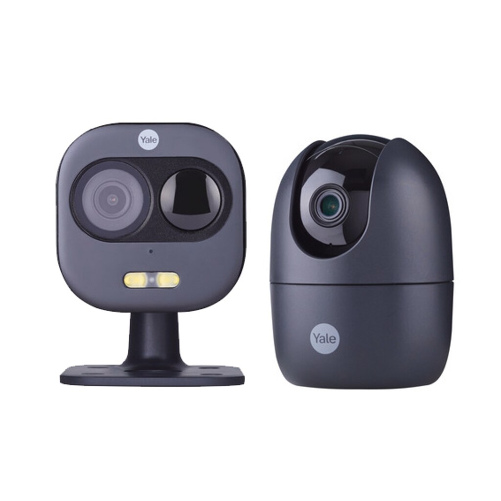 Yale Smart Home Kamera »Haustürkamera + Wi-Fi Innenkamera (Schwenk-und Neigbar)«, Innenbereich-Außenbereich