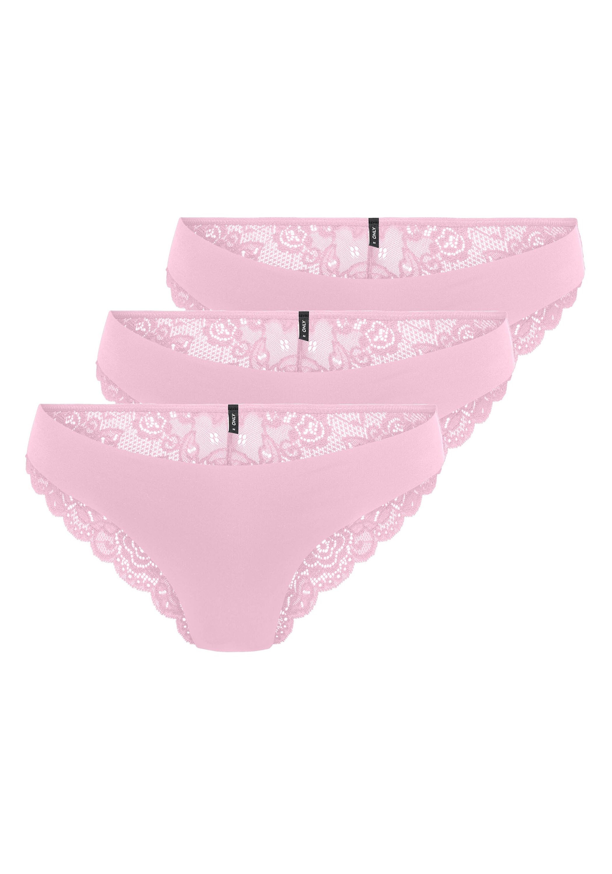 ONLY Slip »Slip ONLCHLOE LACE BRAZIL 3er Pack«
