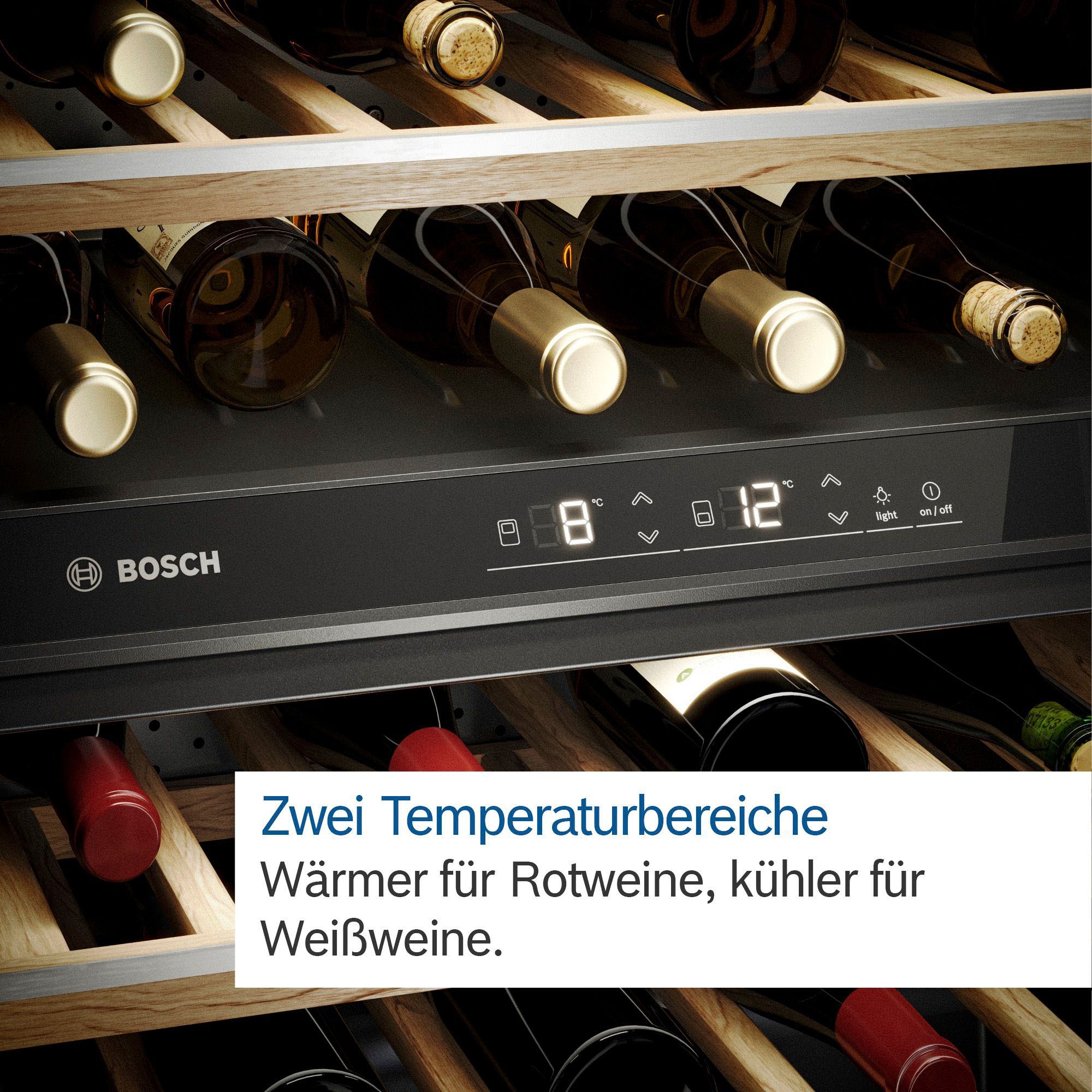 BOSCH | á Weinkühlschrank Standardflaschen 44 075l »KUW21AHG0«, BAUR für
