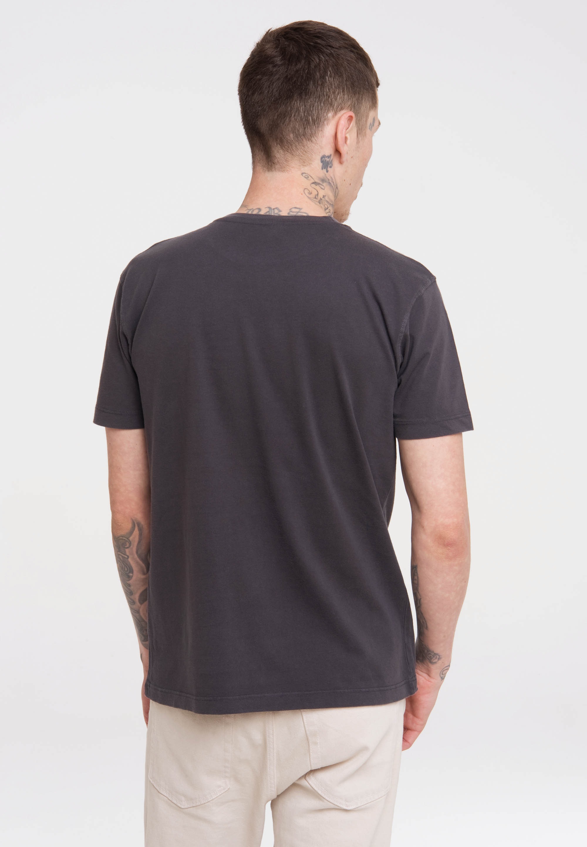 LOGOSHIRT T-Shirt »Superman«, mit coolem Superhelden Motiv