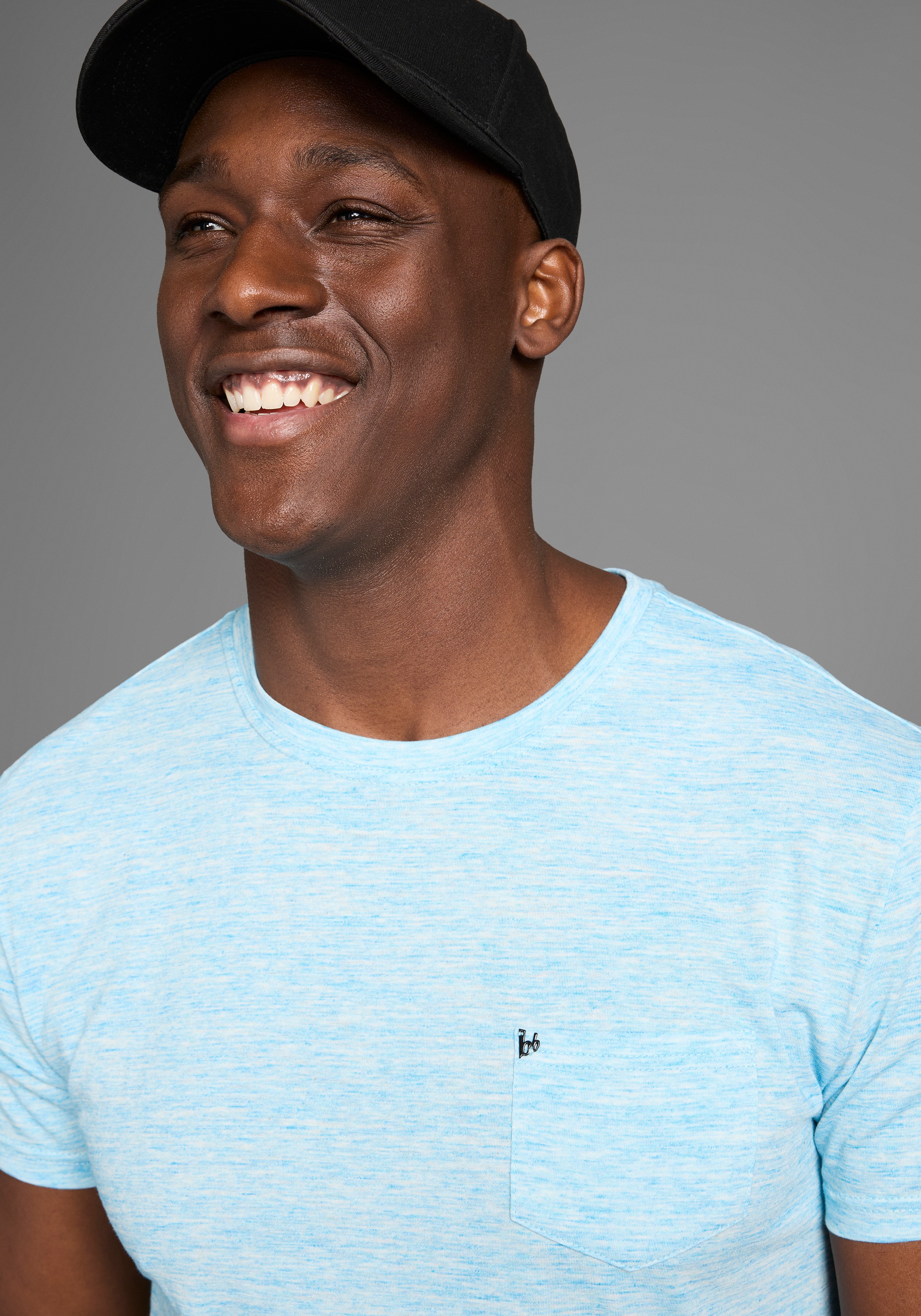 Thumbnail - Bruno Banani T-Shirt Kurzarm, Slim Fit, unifarben, Rundhalsausschnitt