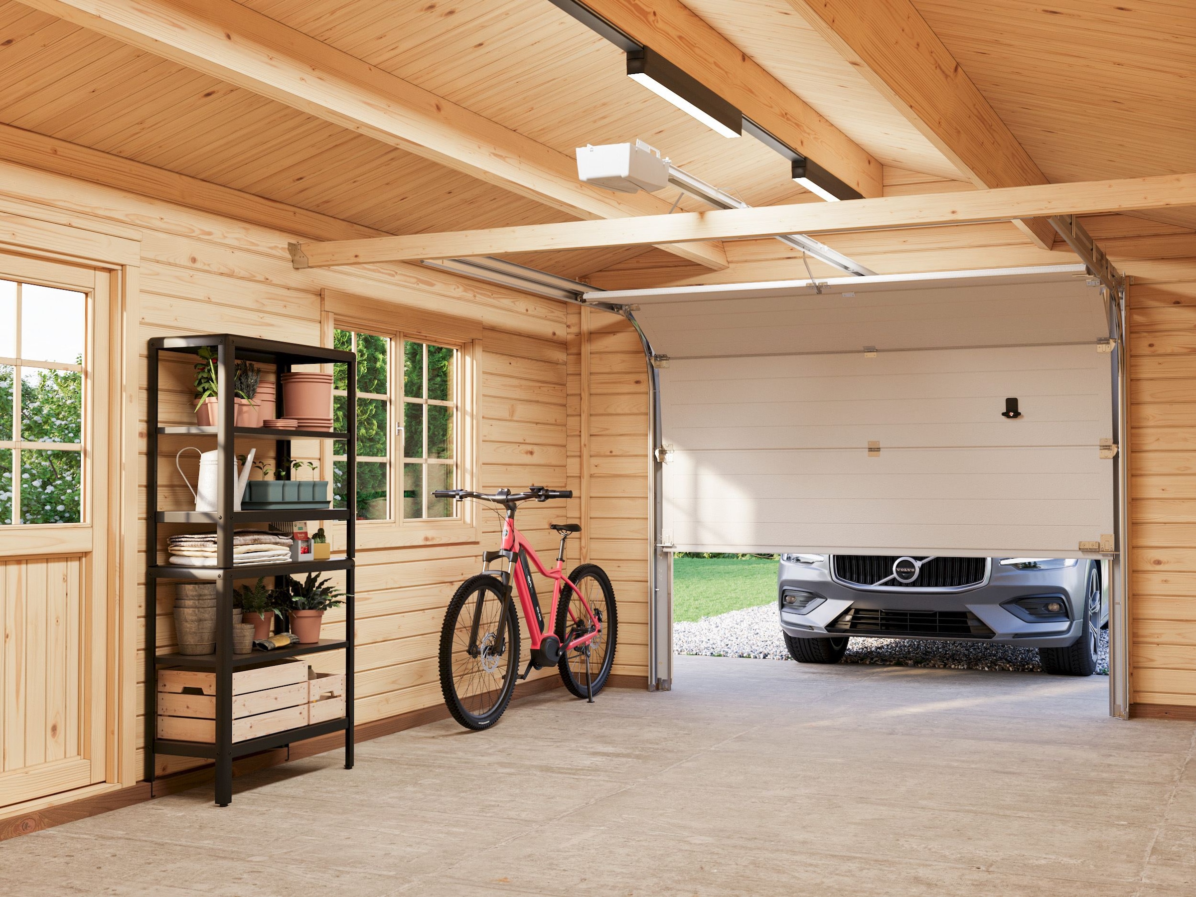 Palmako Garage »Roger, mit Sektionaltor« BxTxH: 426x598x276 cm