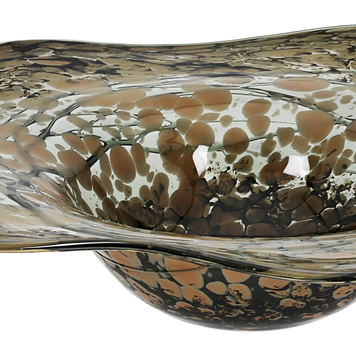 GILDE Schale »Glass Art, Schale, "Mountain", Glas, braun« 1 aus Glas Schale, Mountain, Servierschale, Dekoschale, modern