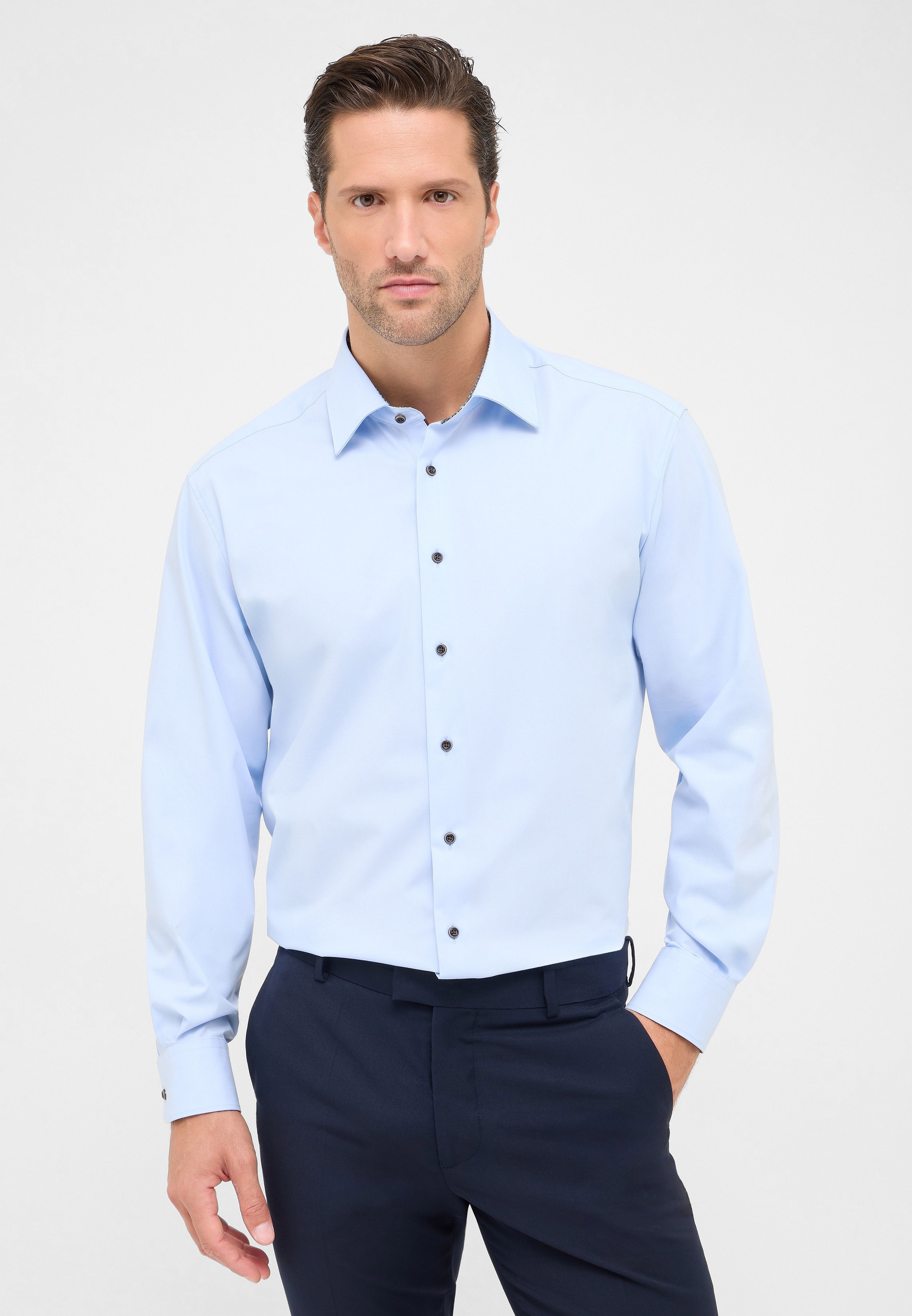 Eterna Langarmhemd "MODERN FIT", NON IRON (bügelfrei) günstig online kaufen