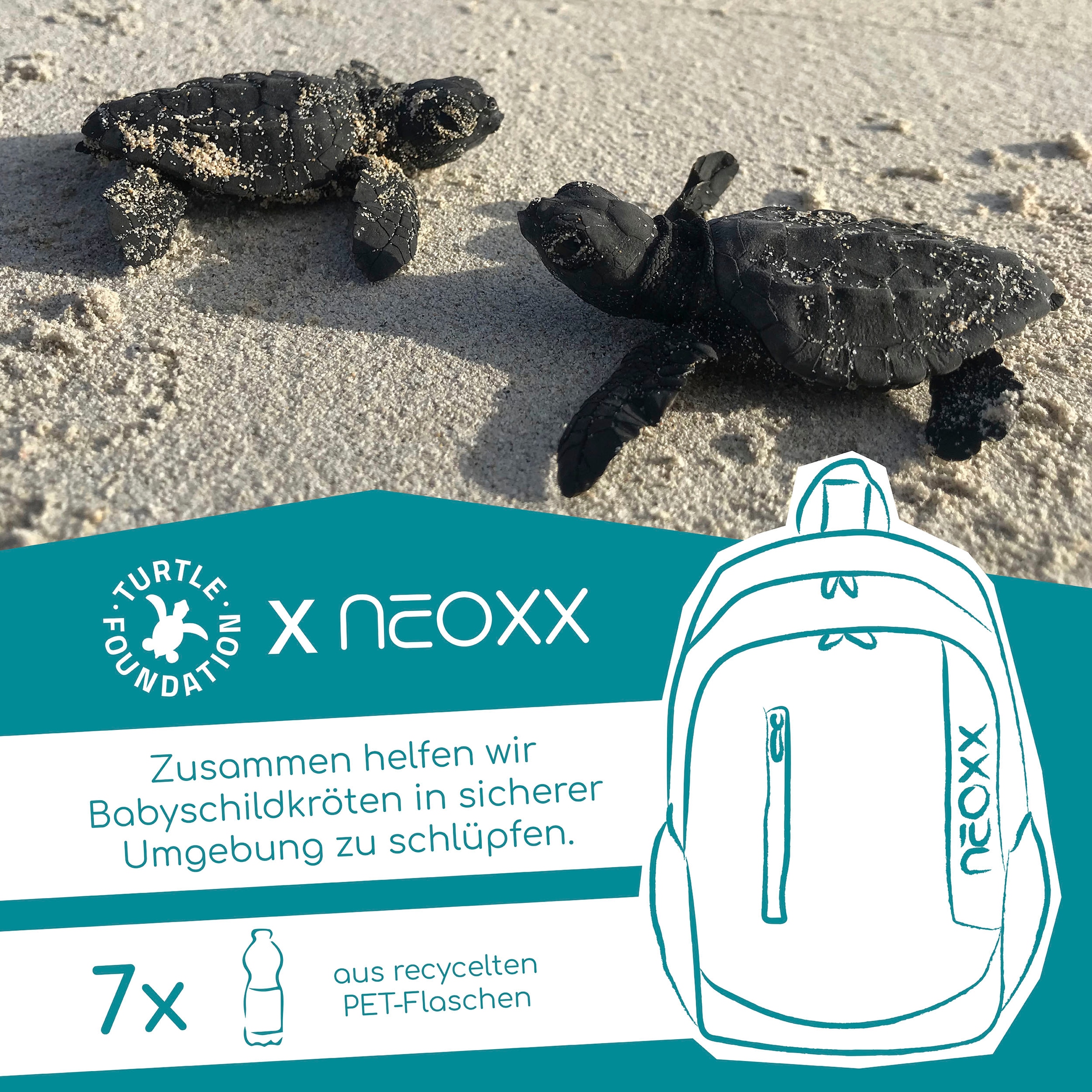 neoxx Schulrucksack »Flow, Camo Nation«, teilweise aus recyceltem Material