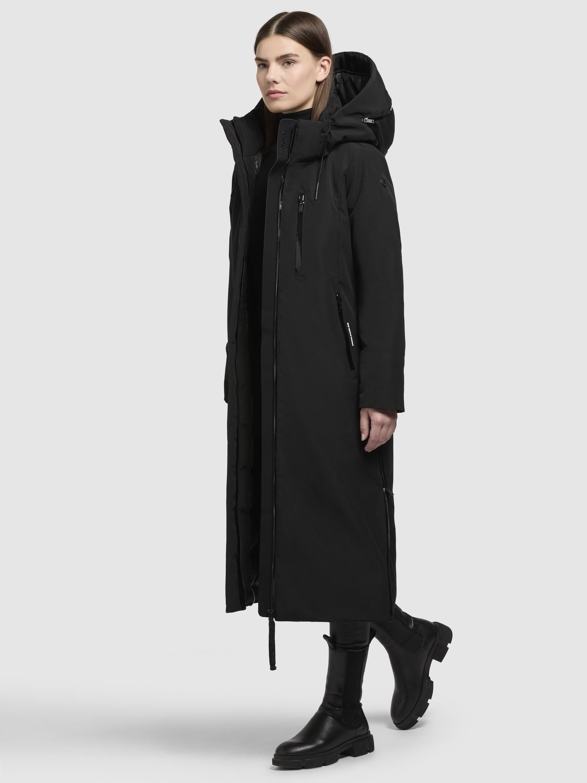 khujo Wintermantel »Lofi2«, Langer Damen Winterparka mit Kapuze