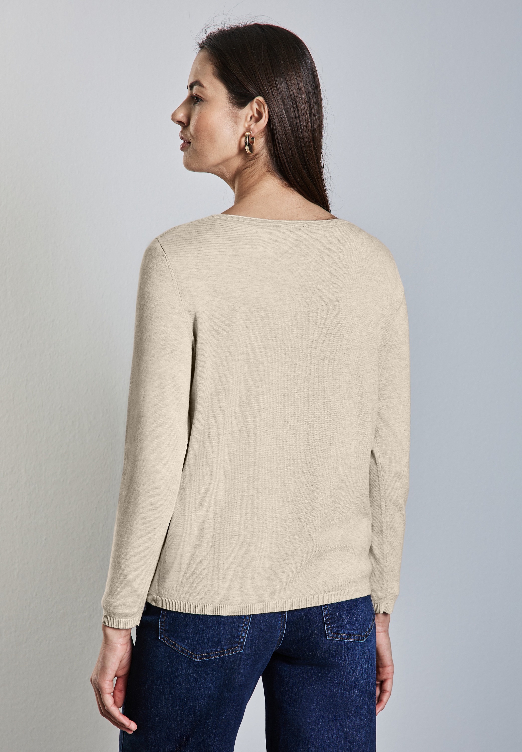 STREET ONE Strickpullover, mit U-Boot-Ausschnitt