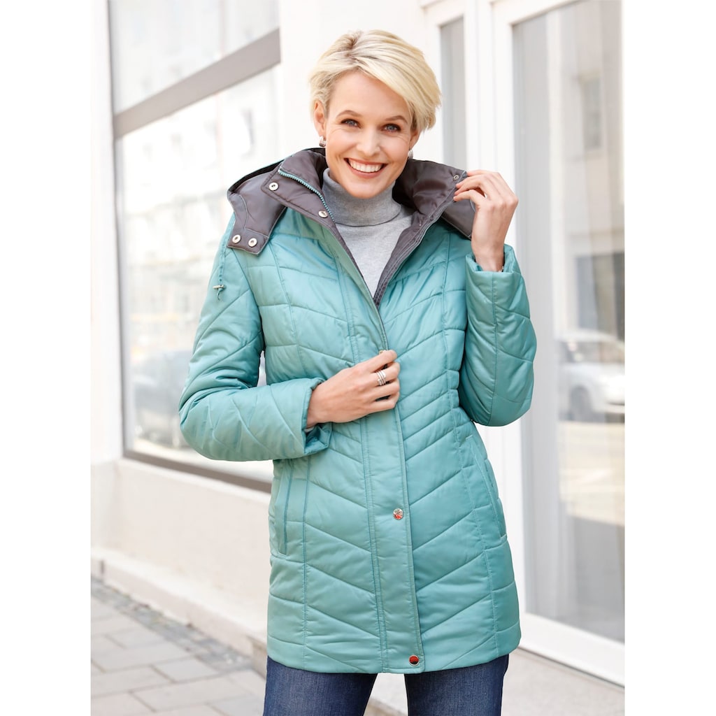 Classic Basics Steppjacke, mit Kapuze