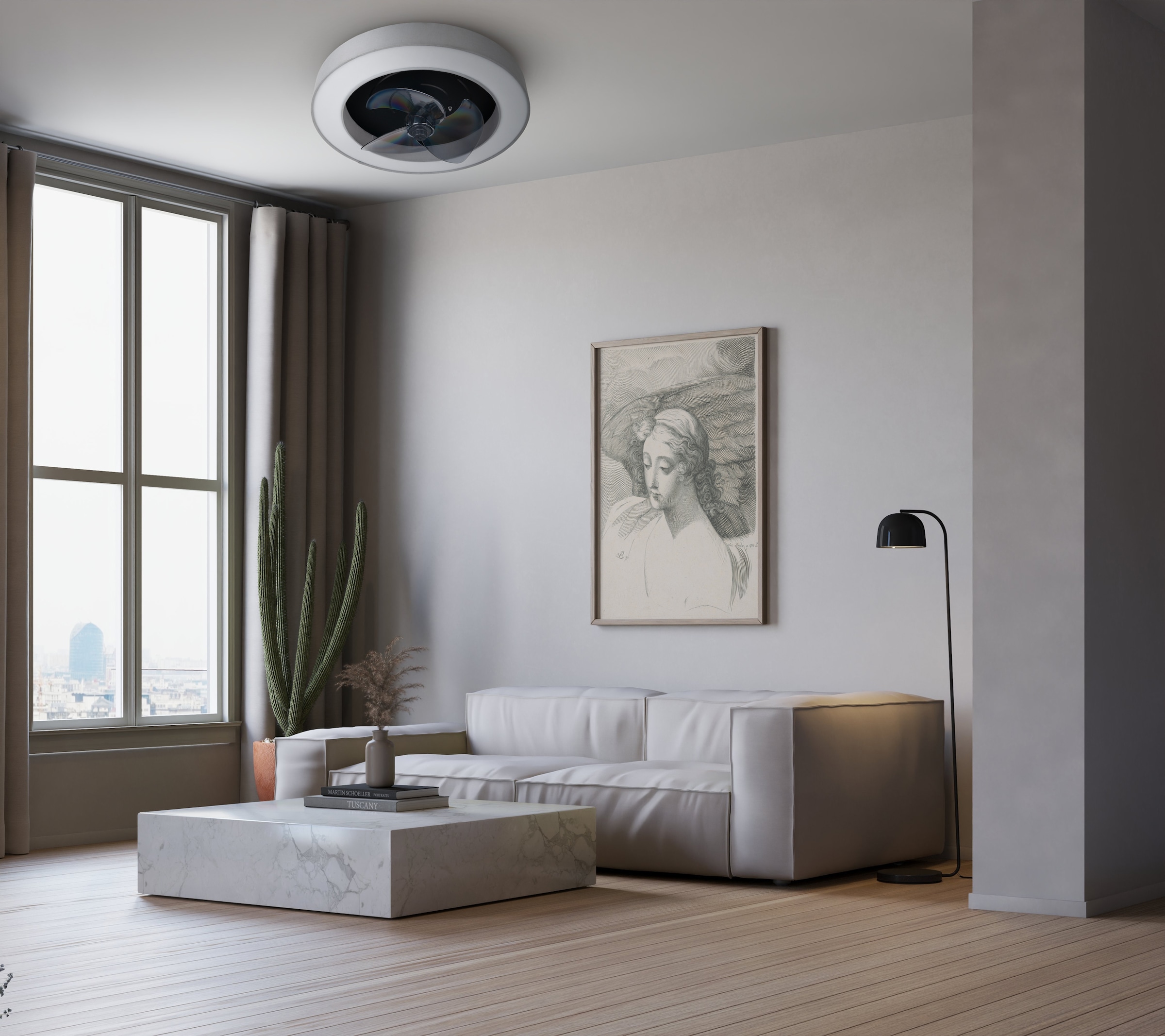 OTTO home LED Deckenleuchte »Deckenventilator Vittor« LED-Modul 1 Stk. warmweiß - kaltweiß inkl. Ventilator, dimmbar, CCT, Memory, Nachtlicht, Timer, IR-Fernbed.