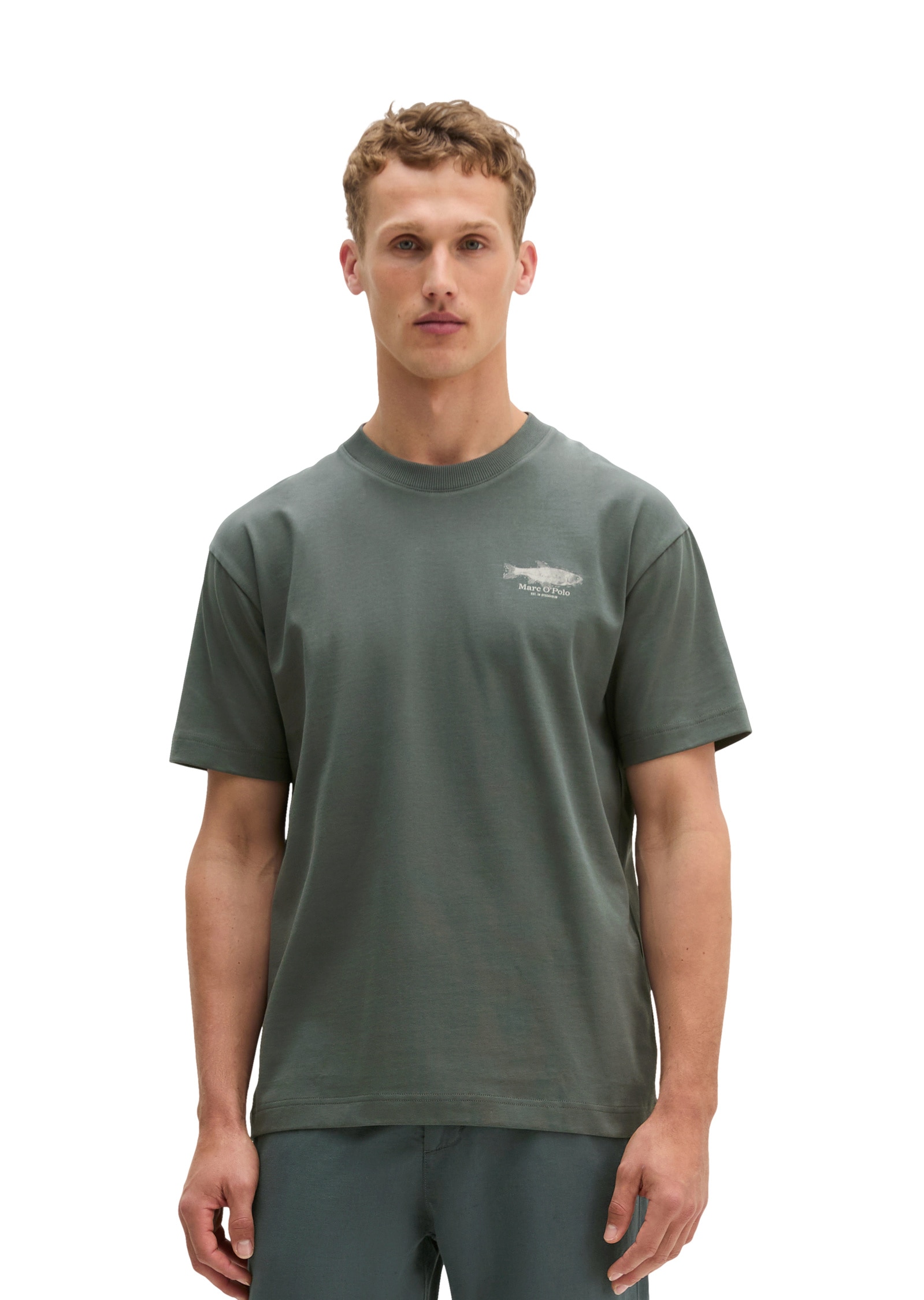 Marc OPolo T-Shirt "mit Seafood-Rückenprint"