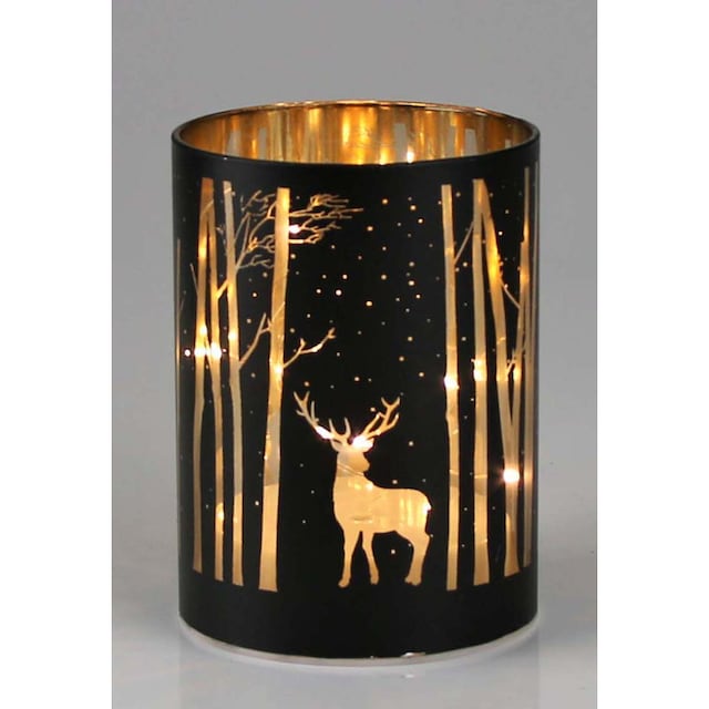 AM Design LED Windlicht, Weihnachtsdeko, mit abgebildeten Hirsch bestellen  | BAUR