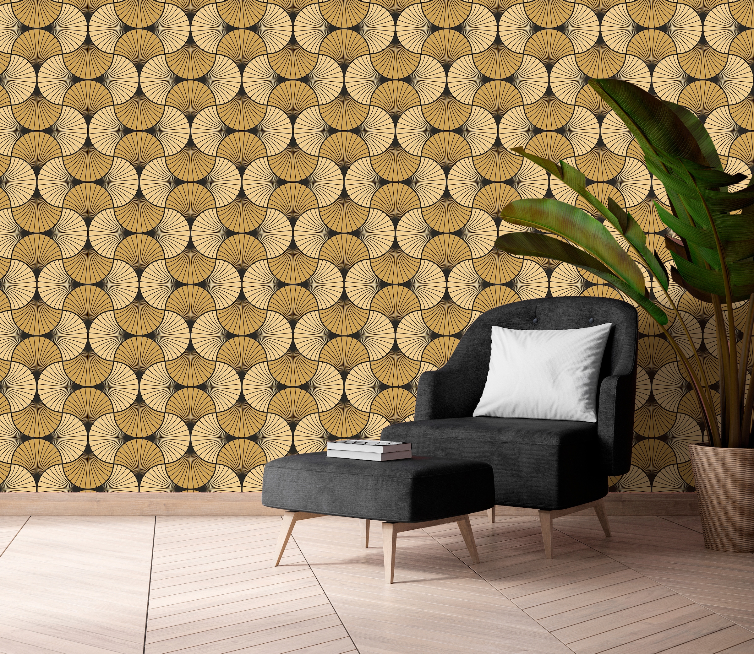 queence Vinyltapete »Emely« 3D-Optik | Motiv | bedruckt | clean glatt 90x250cm, selbstklebend, kinderleichte Anbringung, , Sticker