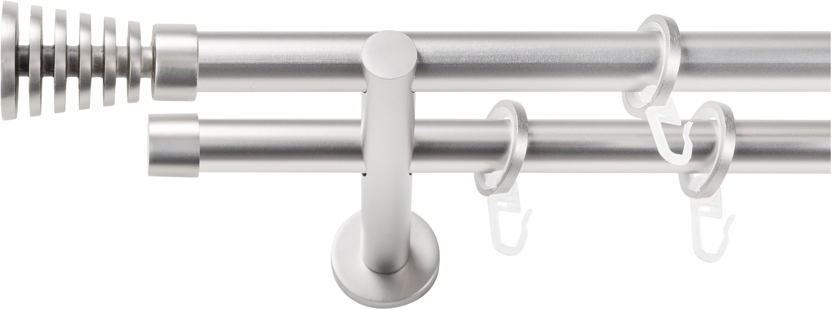 SN DECO GROUP Gardinenstange Ø 19 mm 2 läufig-läufig Fixmaß;kürzbar