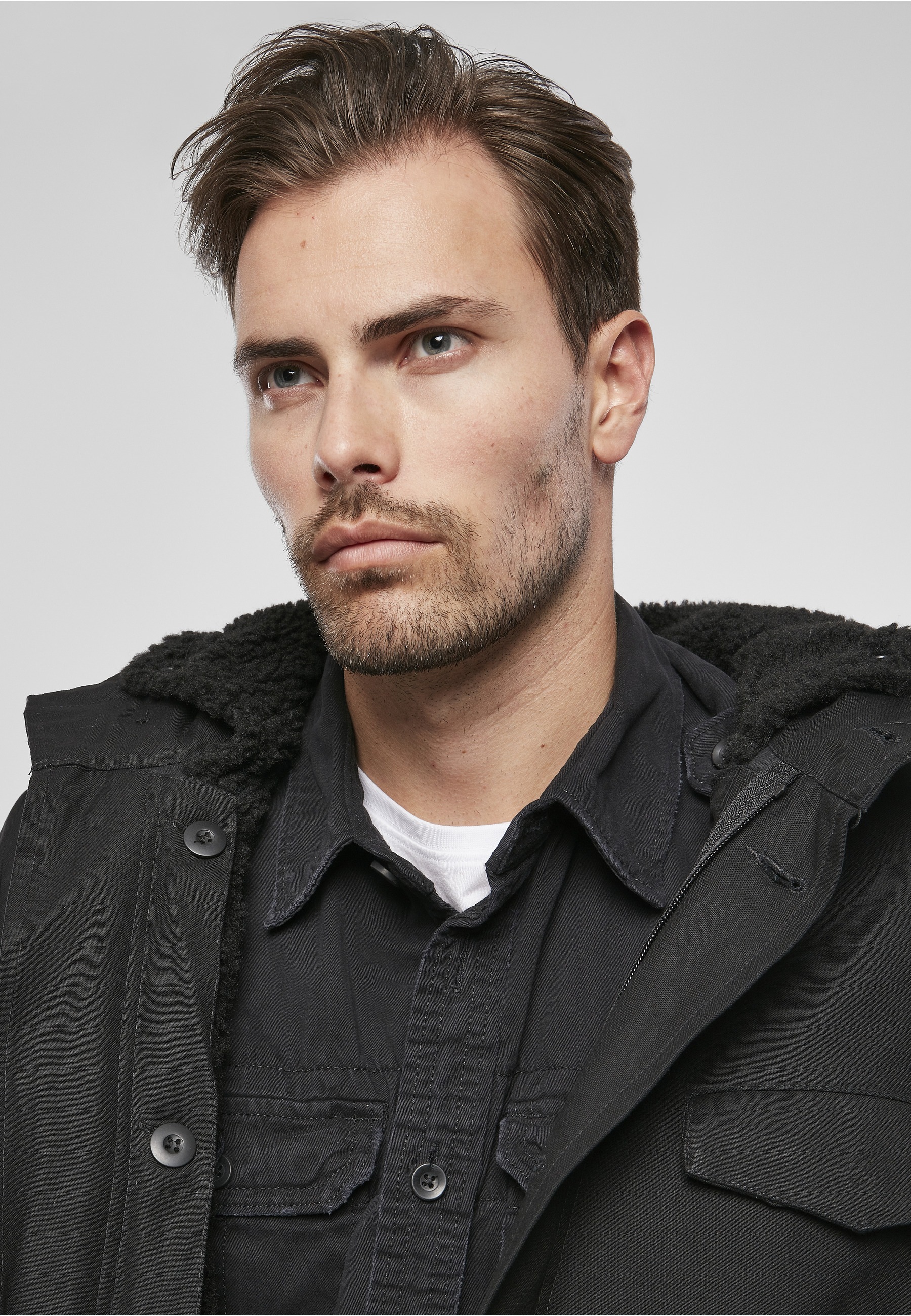 Brandit Allwetterjacke »Brandit Herren BW Flag Parka« 1 Stk. tlg. mit Kapuze
