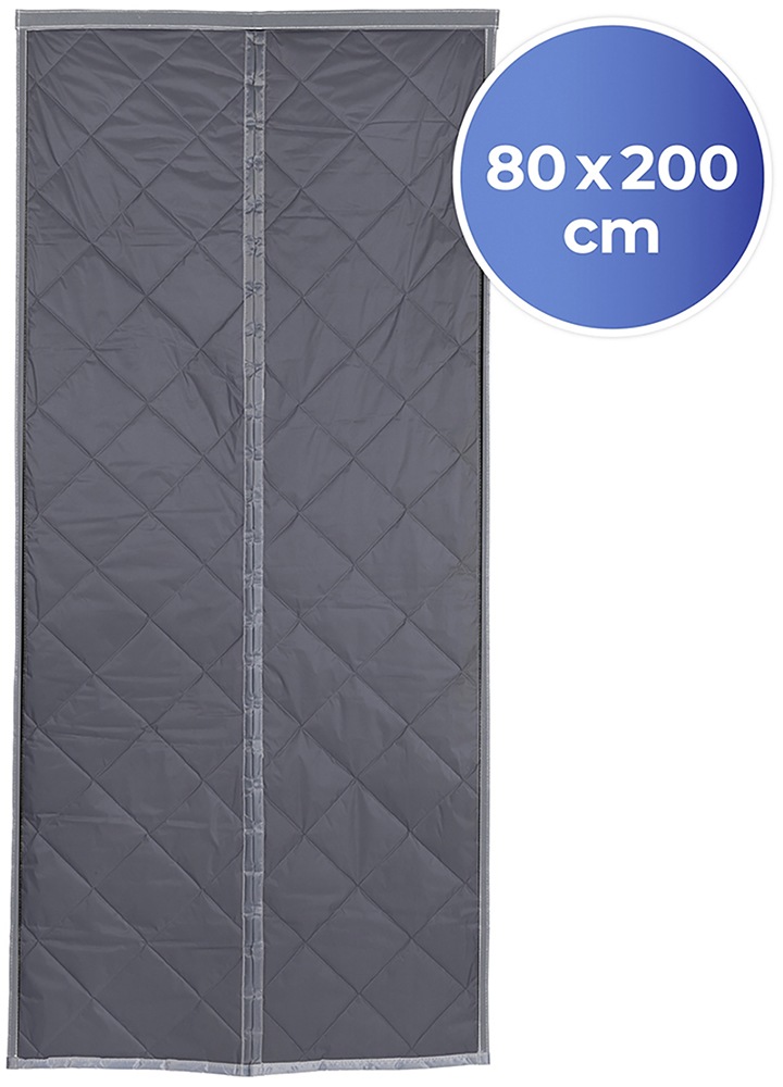 Thumbnail - Maximex Türvorhang "Wärmeschutz 2in1" Klettband 1 Stk. tlg. 80x200 cm, Thermo-Vorhang, reflektierende Außenseite, blickd...