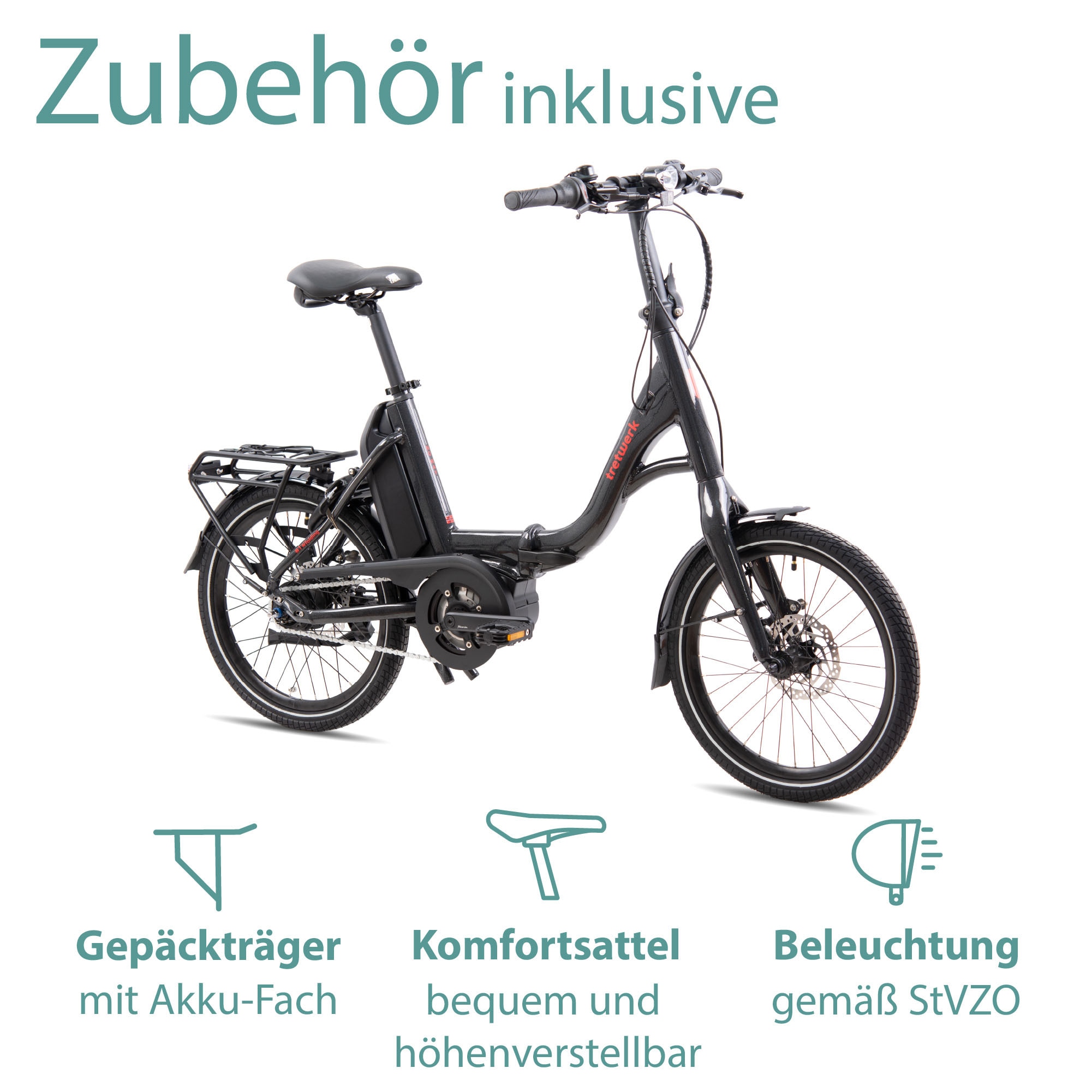 Tretwerk E-Bike »No Way«, 8 Gang, Mittelmotor 250 W, Pedelec, Elektrofahrrad für Damen u. Herren