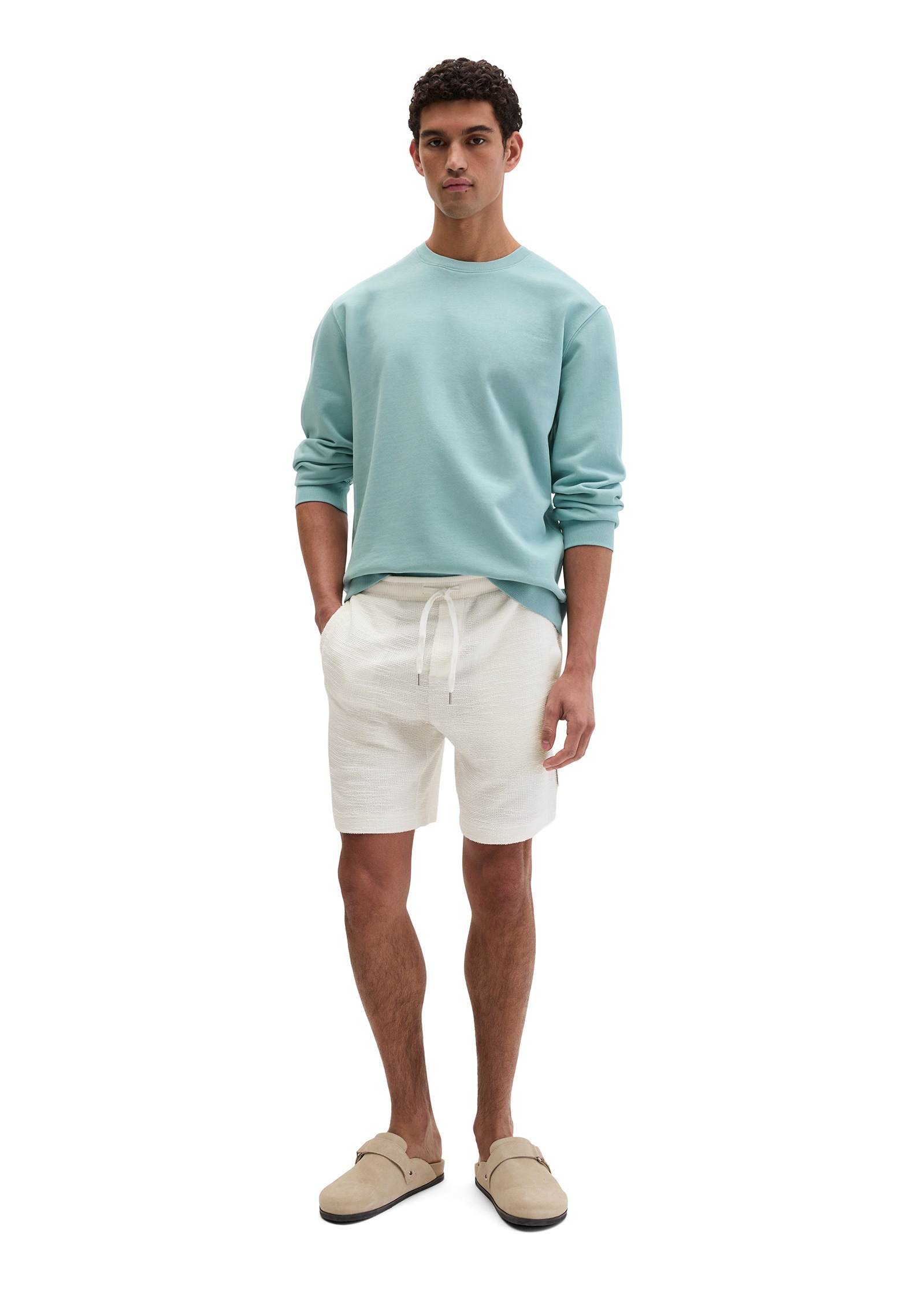 Marc O'Polo Shorts »aus weichem Bouclé-Jersey«