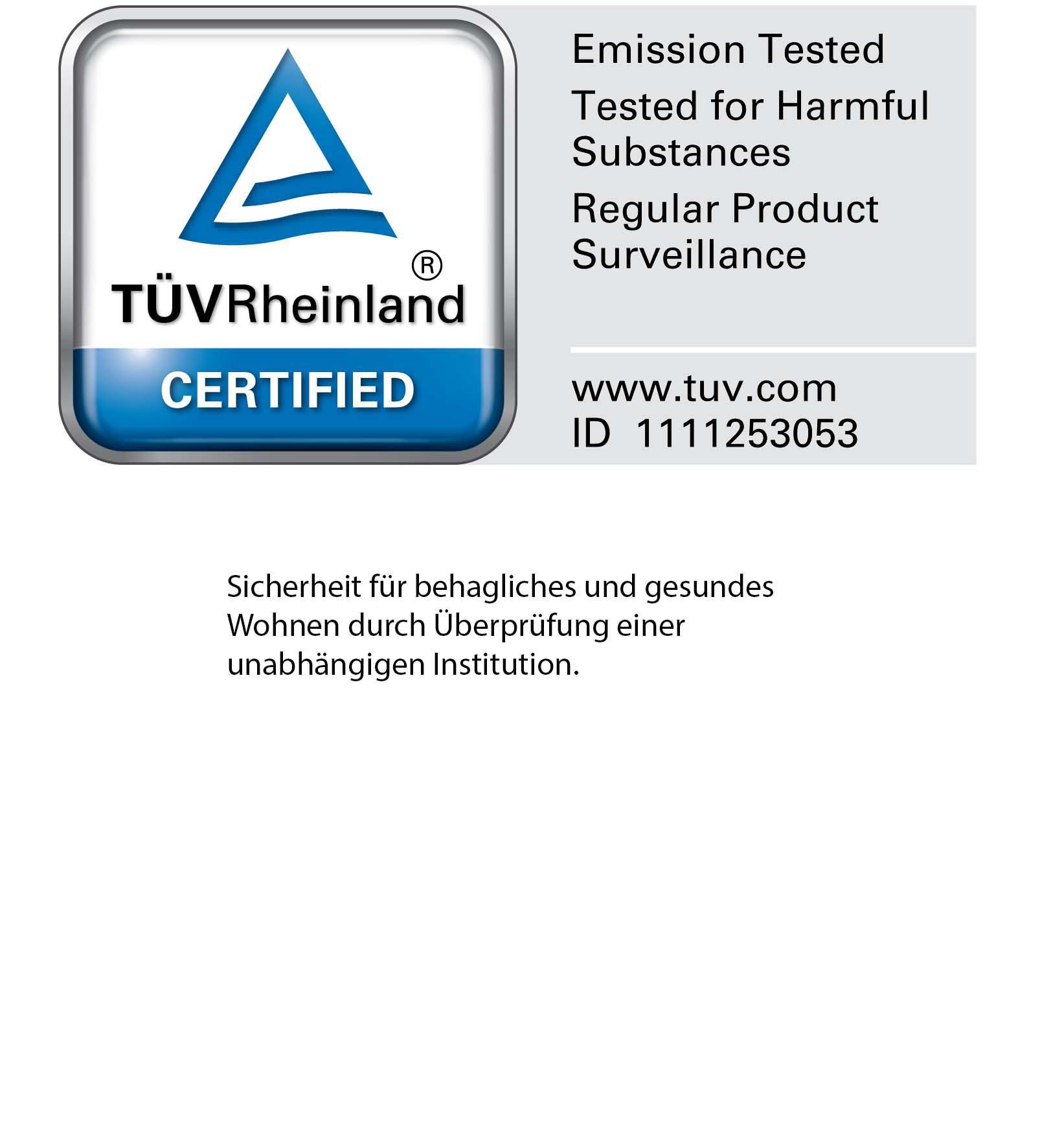 WIEMANN Holzbett »Cardiff, Bettgestell, Bettrahmen, teilmassiv, mit Polsterkopfteil« Belastbarkeit 110/220 Kg, 4-fache höhenverstellbar, MADE IN GERMANY,  Fußteil aus Massivholz, verschiedene Größen