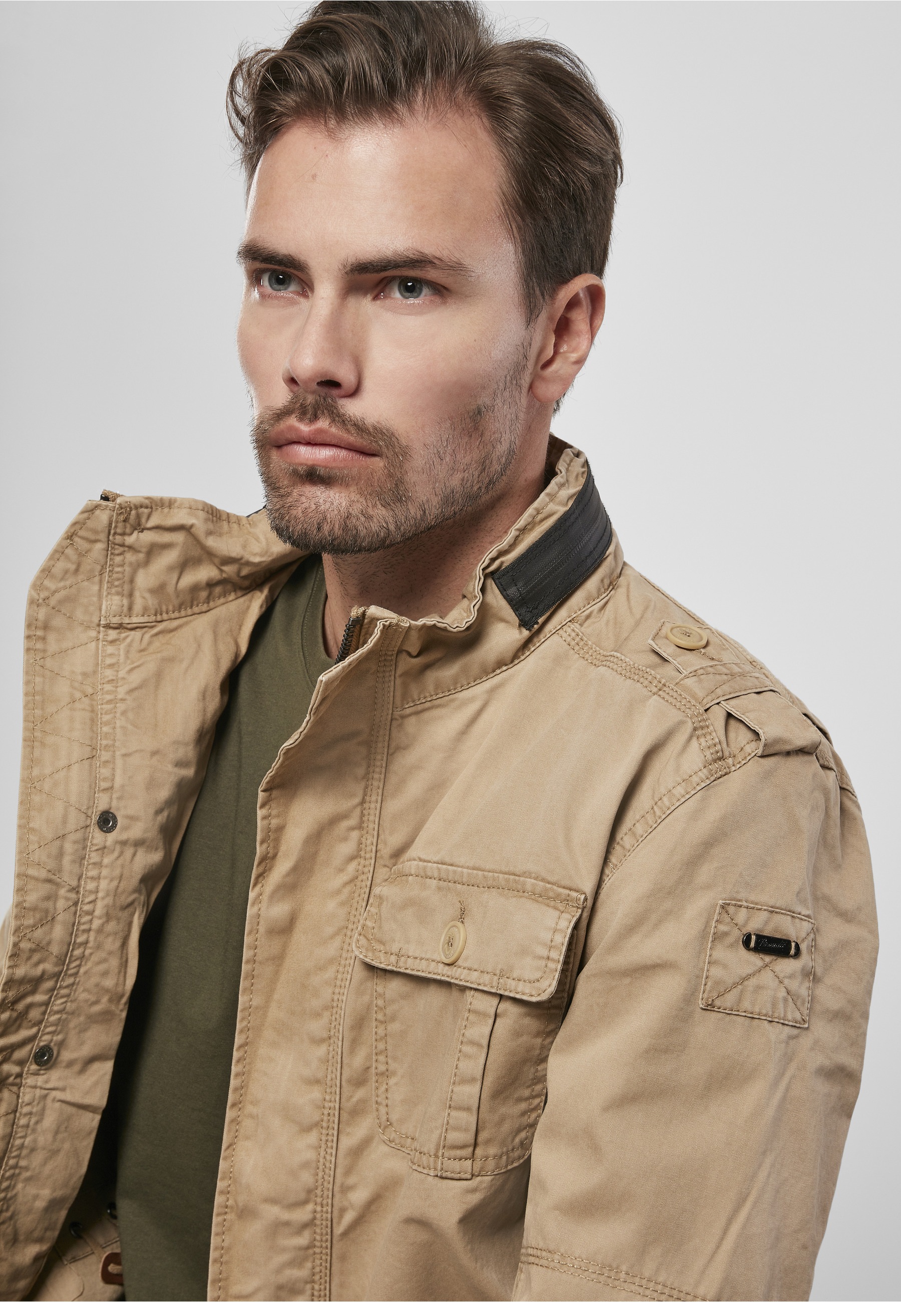 Brandit Allwetterjacke »Brandit Herren Britannia Jacket« 1 Stk. tlg. ohne Kapuze
