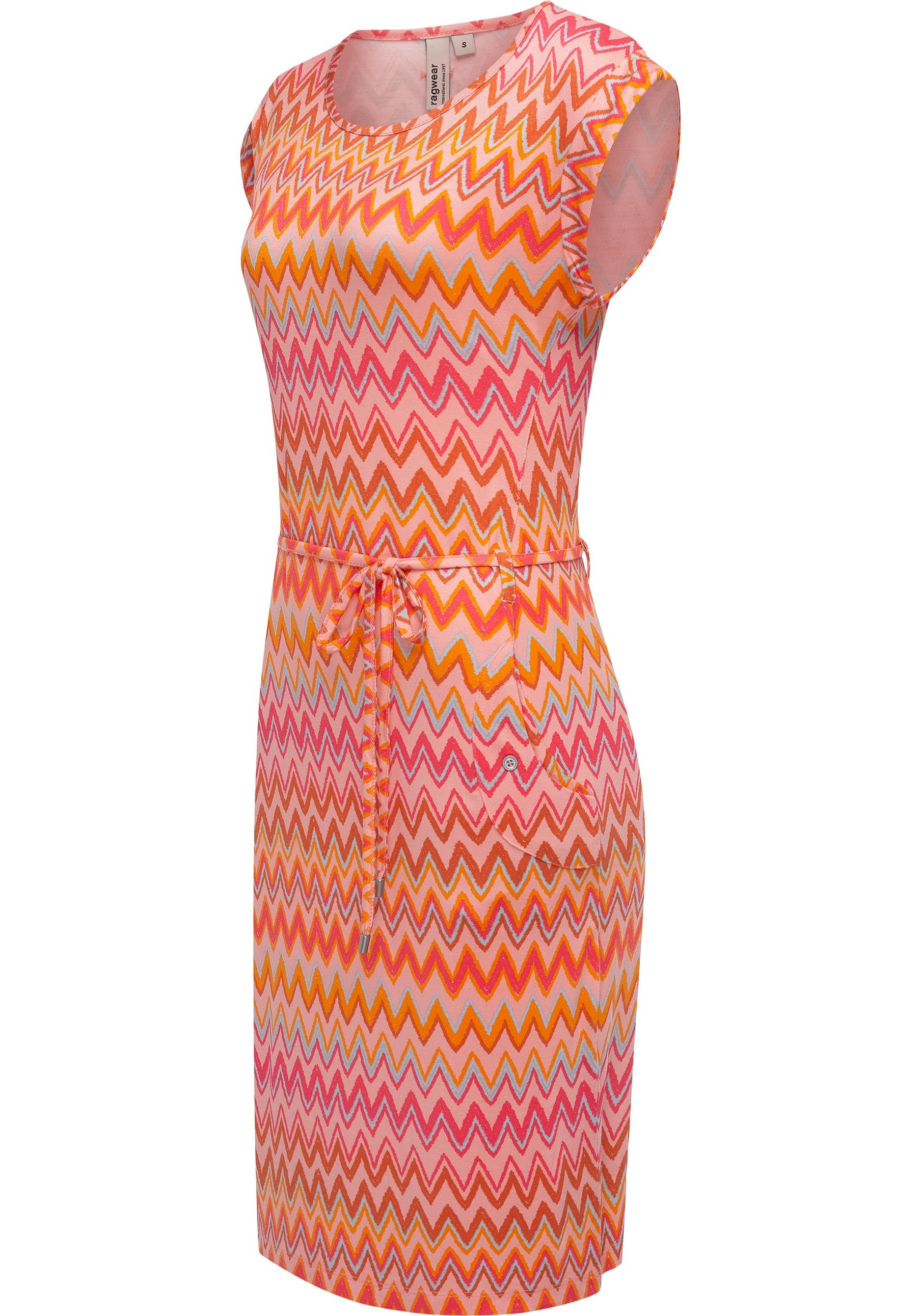 Ragwear Sommerkleid "Taggien Print" Eingrifftaschen Leichtes, bequemes Midi günstig online kaufen