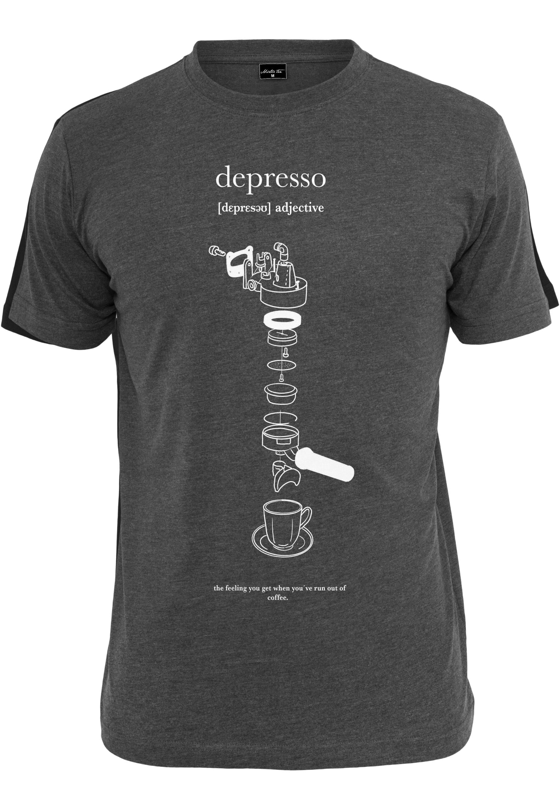 MisterTee Kurzarmshirt "MisterTee Herren Depresso Tee" günstig online kaufen