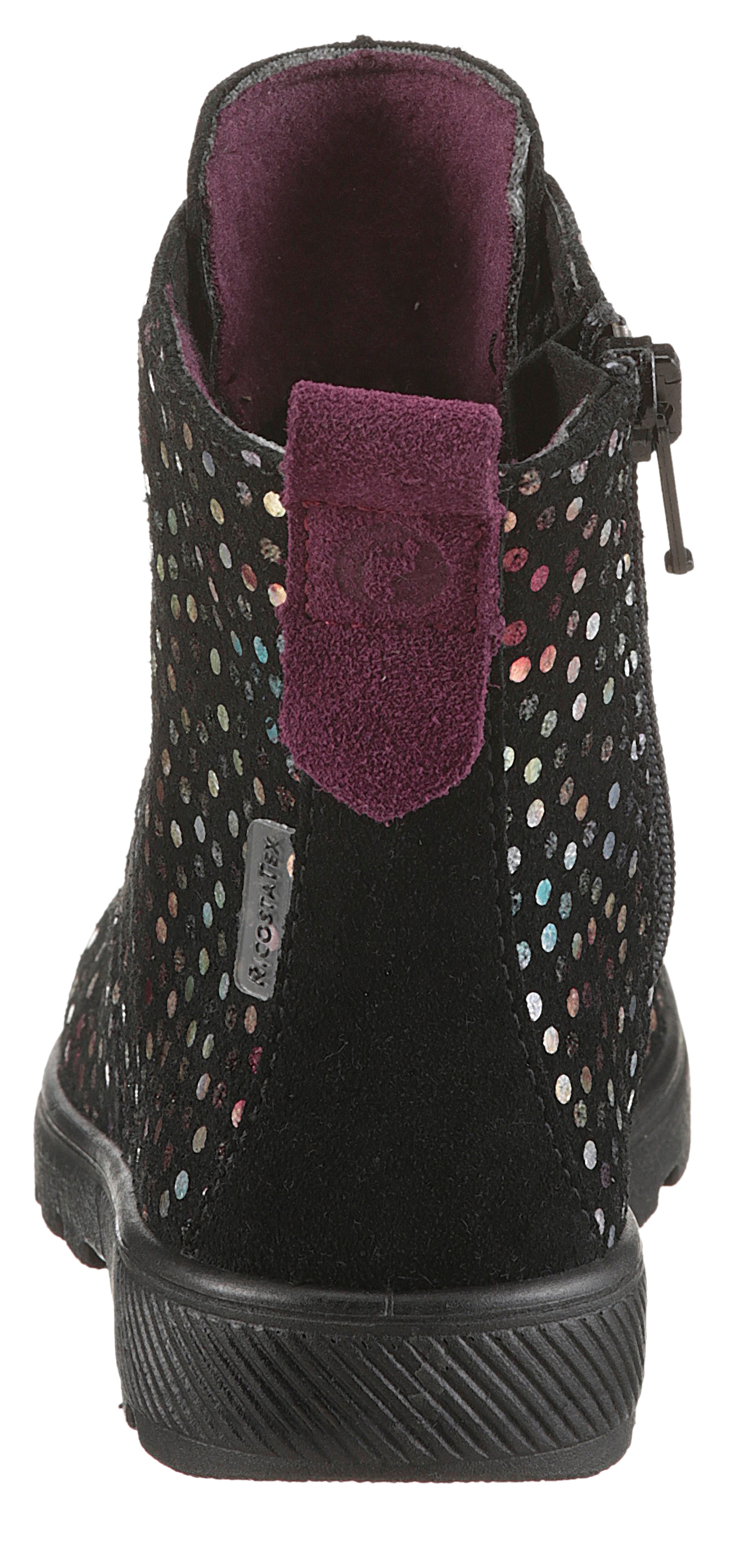 Ricosta Schnürboots »Anni WMS: normal«, Glitzerschuh mit TEX-Ausstattung, Größenschablone zum Download