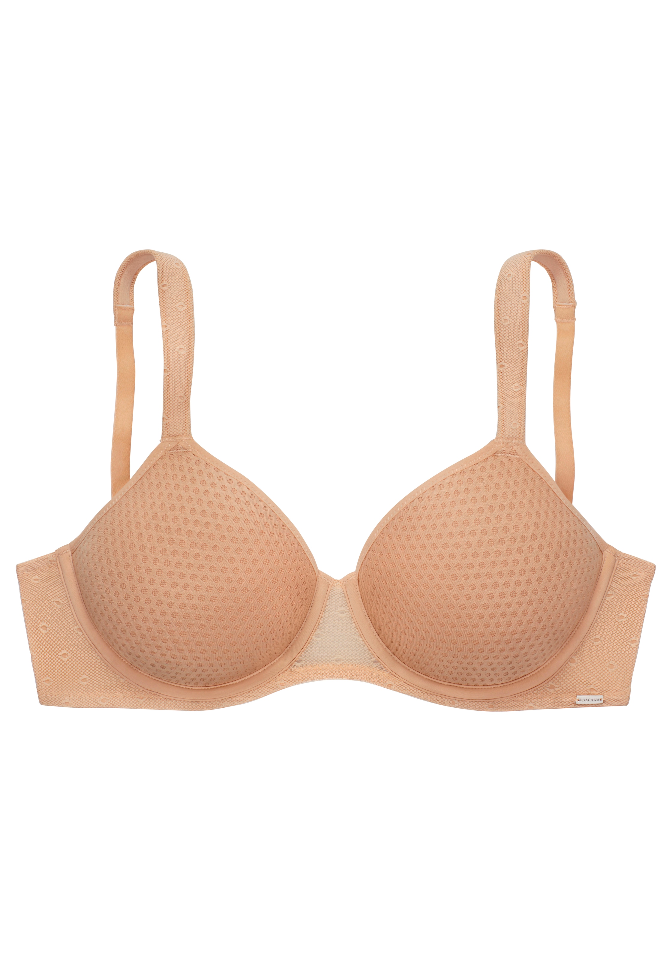 LASCANA Minimizer-BH, mit Bügel und Cups aus gemustertem Spacer-Material, Basic