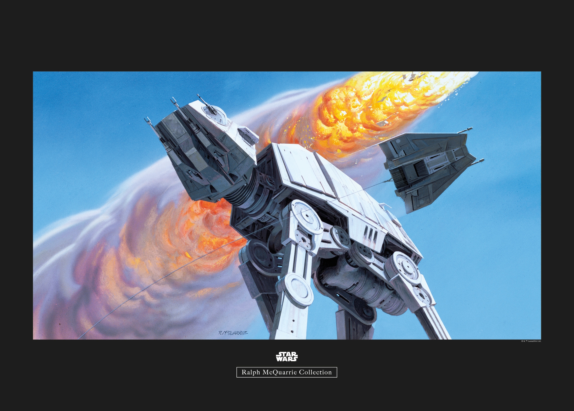 Komar Poster "Star Wars Classic RMQ Hoth Battle AT-AT", Star Wars, (1 St.), Kinderzimmer, Schlafzimmer, Wohnzimmer