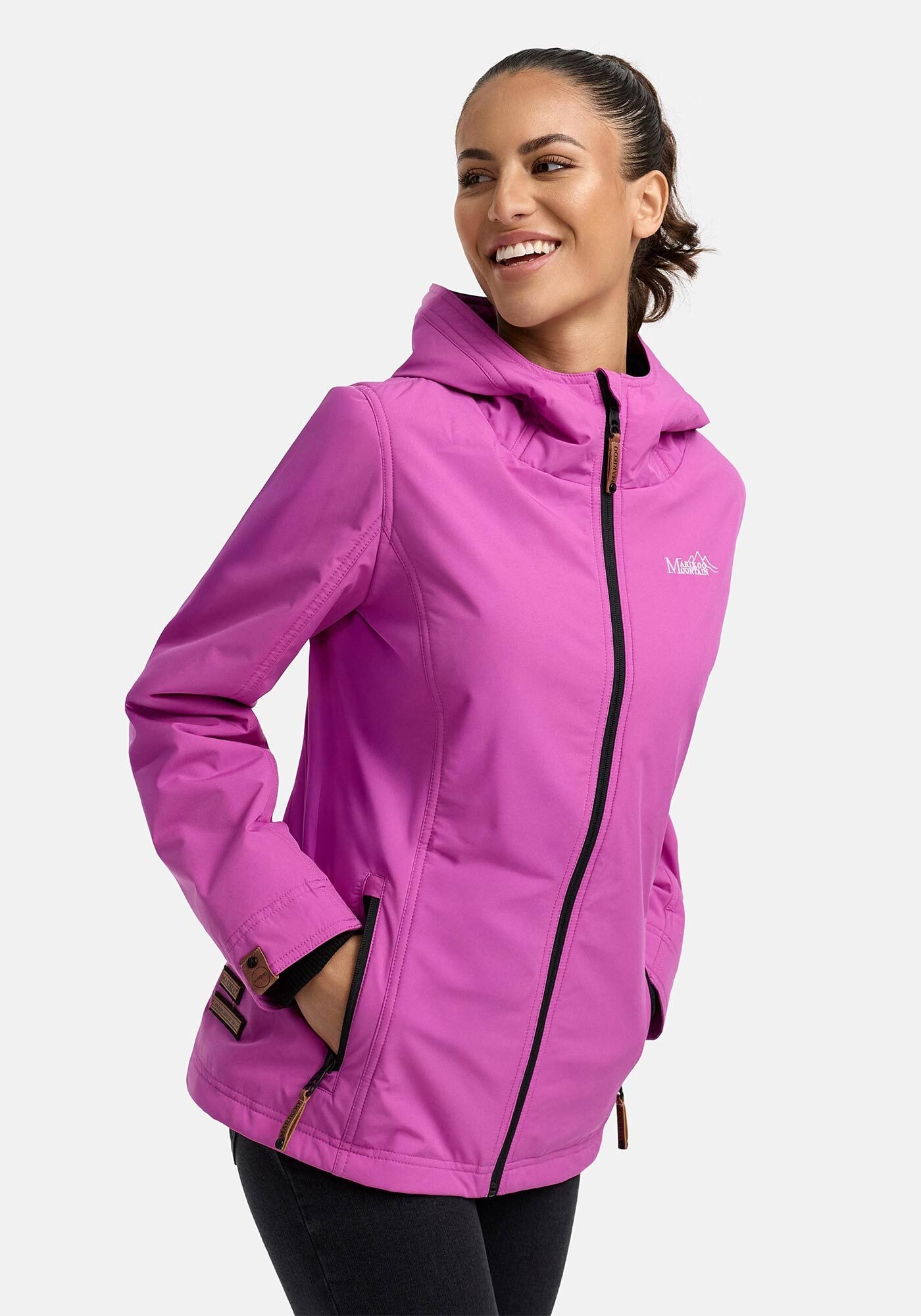 Marikoo Outdoorjacke »Brombeere«, sportliche Übergangsjacke mit Kapuze