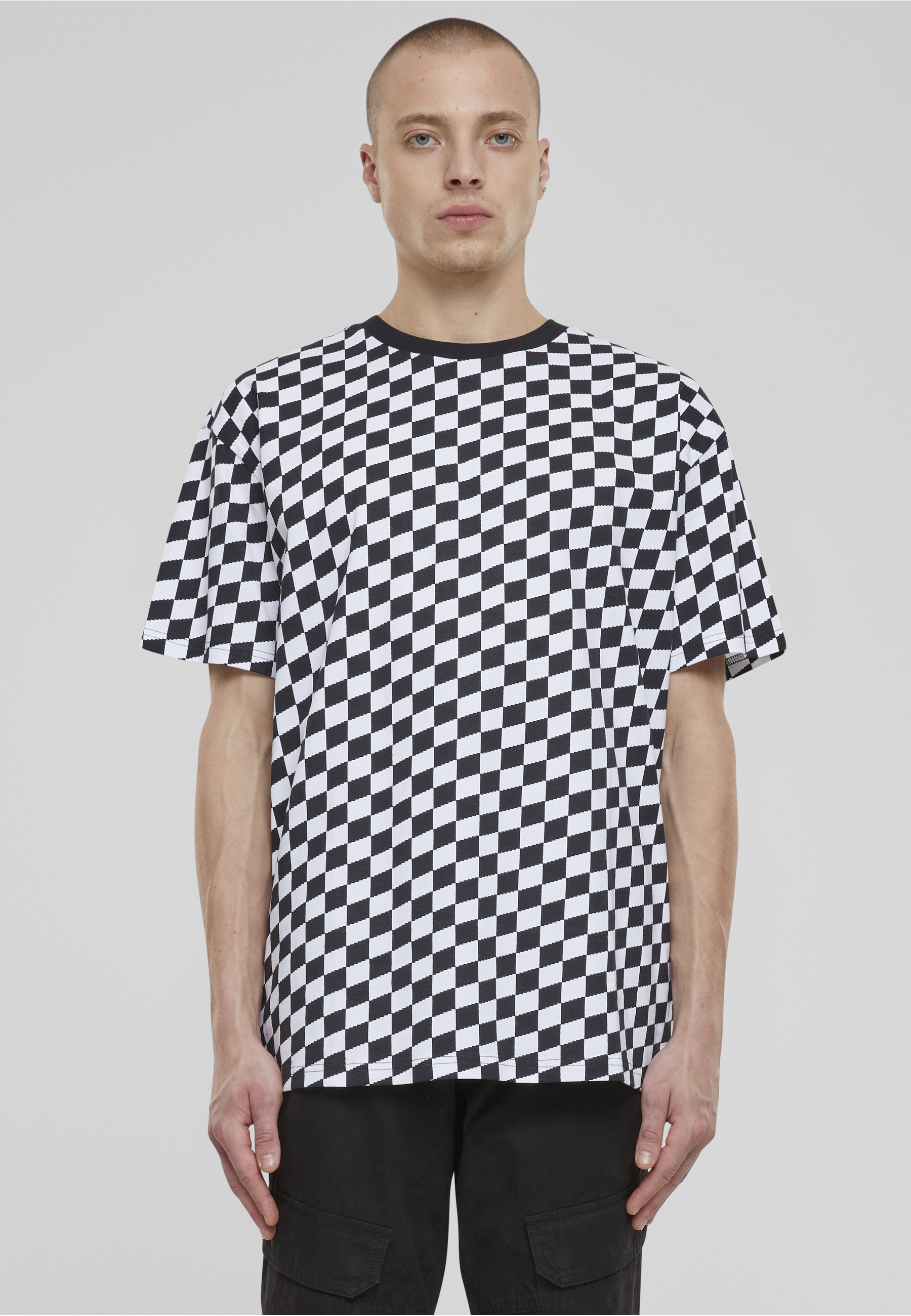 URBAN CLASSICS Langarmhemd »Urban Classics Herren Oversized Check Tee« 1 Stk.