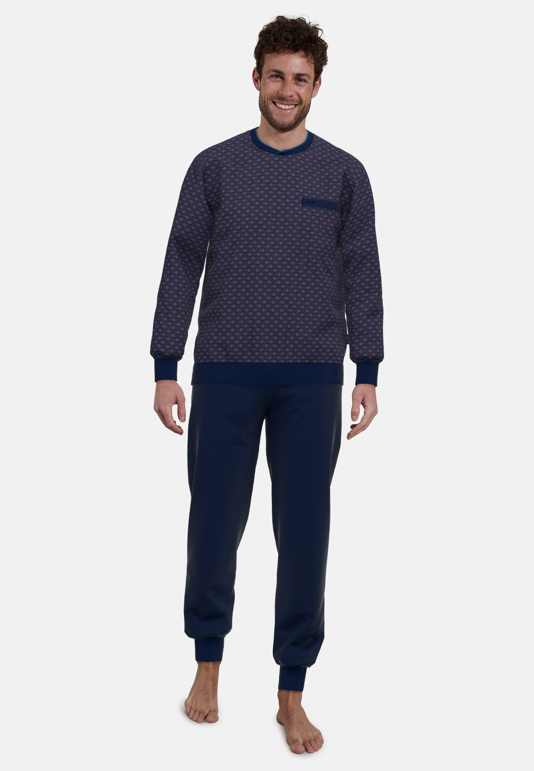 GÖTZBURG Pyjama "Zartbitter", (2 tlg.), Langarm, lange Hose, Rundhalsaussch günstig online kaufen
