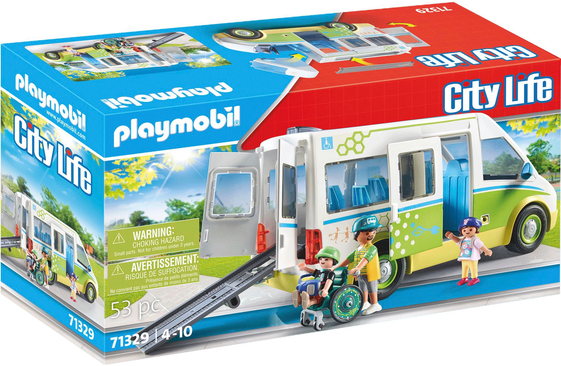 Playmobil® Konstruktions-Spielset »Schulbus (71329), My City Life«, (53 St.), Made in Europe