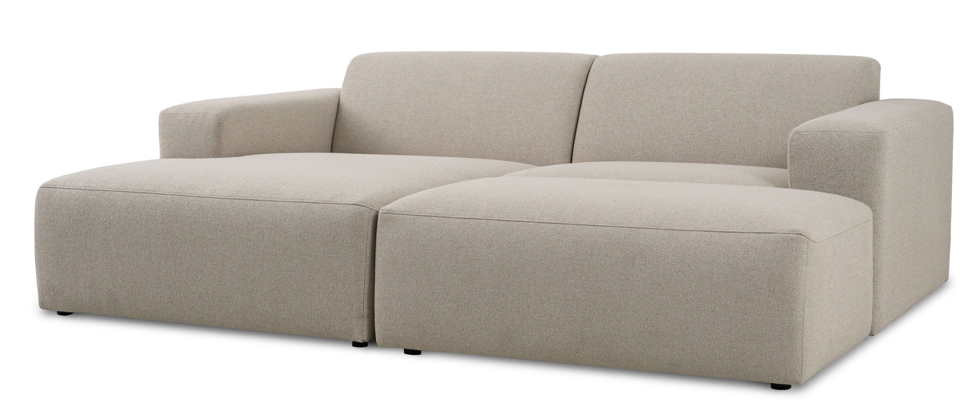 INOSIGN Ecksofa »Koa,228cm, L-Form, Modulsofa, Webstoff, Cord«, Designsofa, Set, Hocker inklusive, weicher Lounge-Sitzkomfort