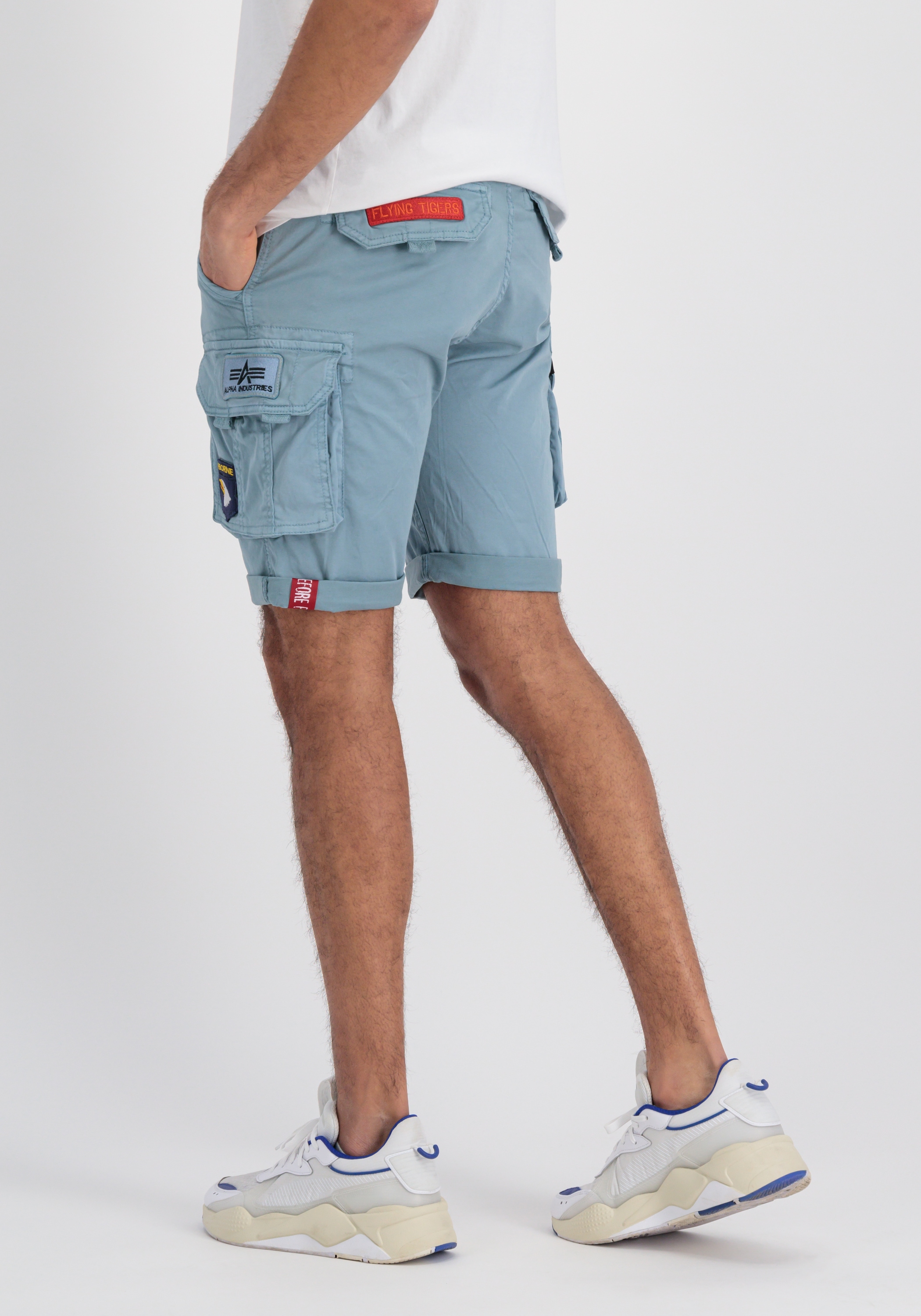 Alpha industries crew short on sale patch