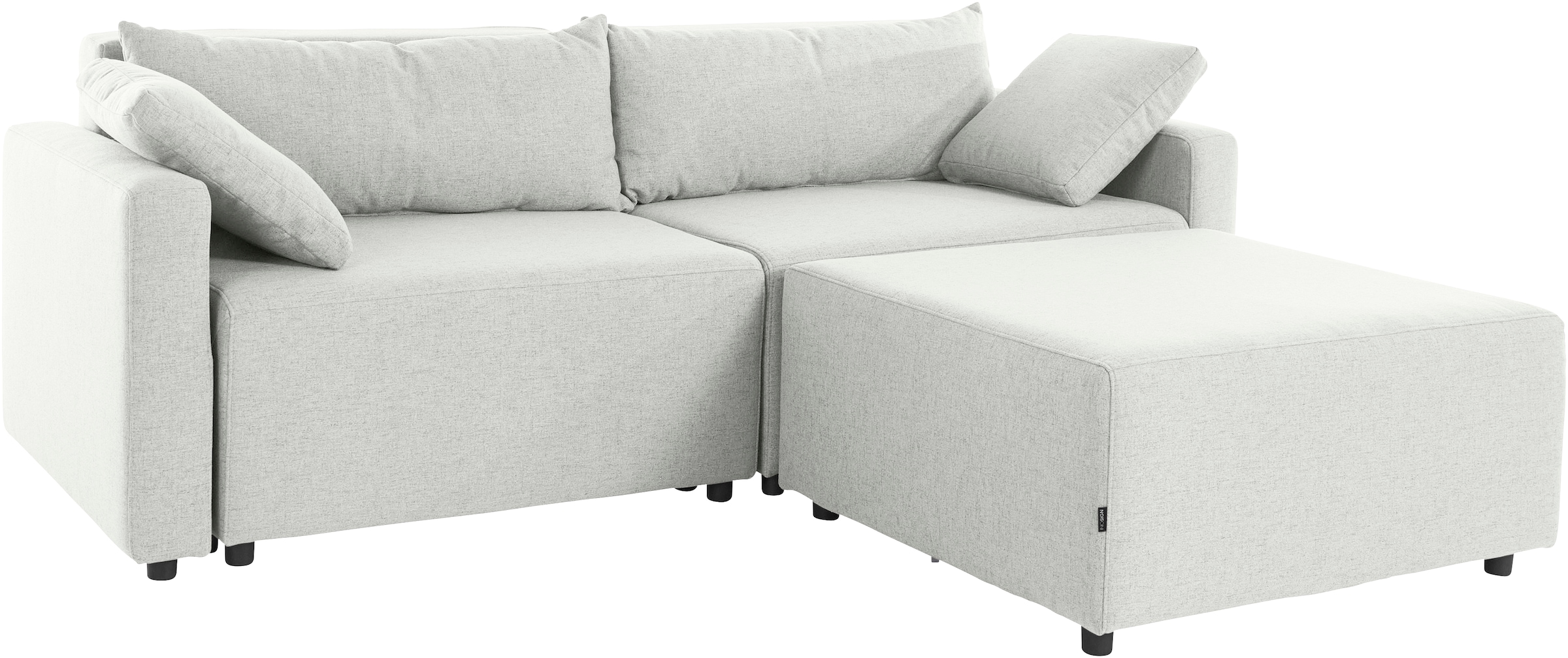 INOSIGN Kampinė sofa »Marva 3 dalių L-Form« beide Armlehnelemente išskleidžiamas dėl miegojimo funkcija su Dėžutė patalynei