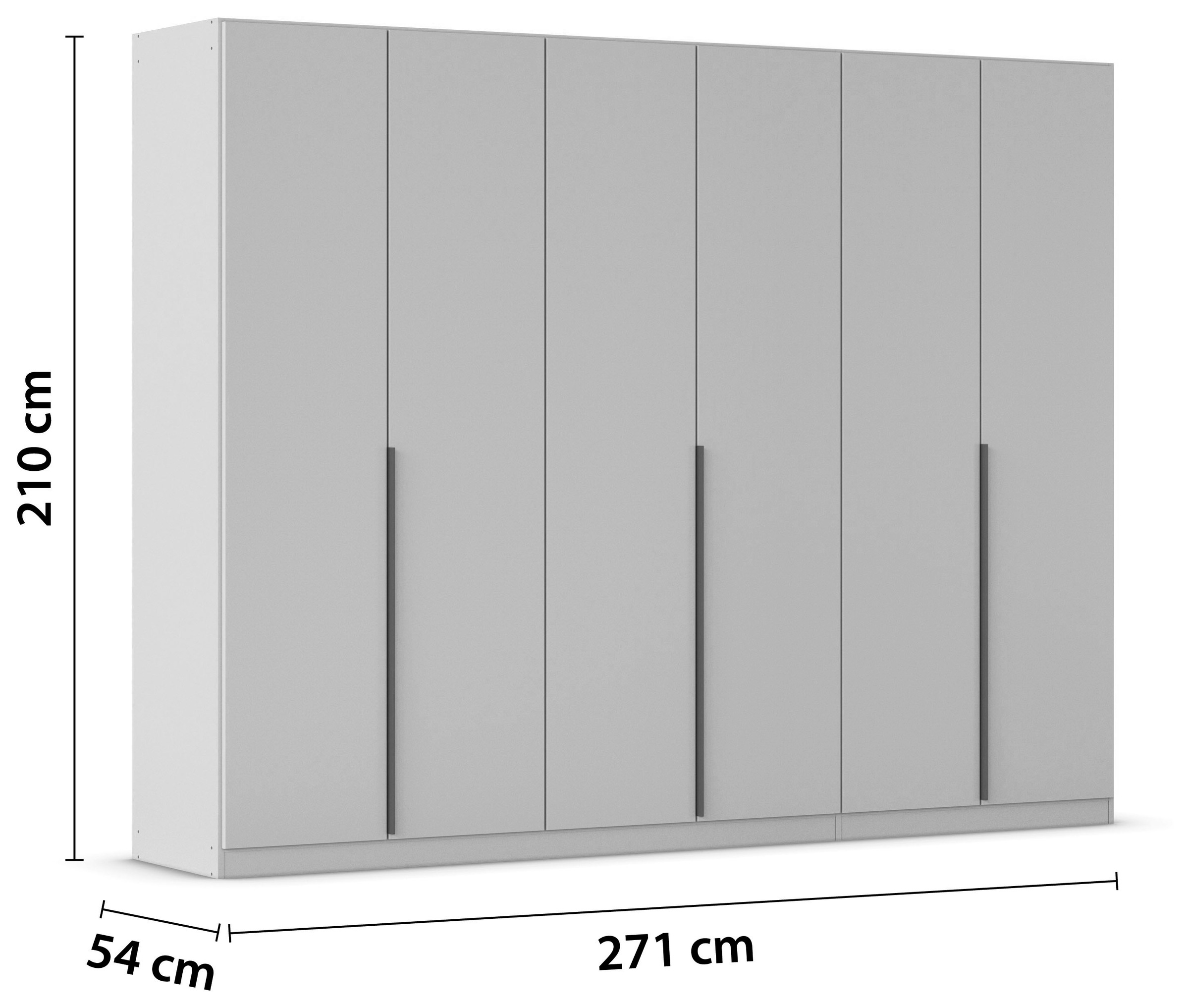 rauch Drehtürenschrank »Kleiderschrank Schrank Garderobe AGORDO TOPSELLER Schlafzimmer«, (in zwei Griff-Farben mit Dekor- oder Hochglanzfront), durchdachte Innenausstattung, in 6 Breiten und 2 Höhen MADE IN GERMANY