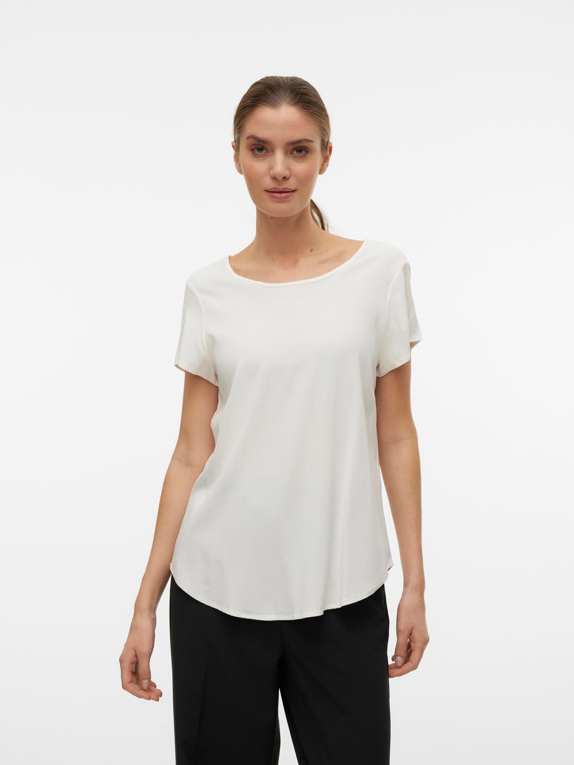 Vero Moda Blusenshirt "VMBELLA SS TOP WVN GA NOOS" günstig online kaufen