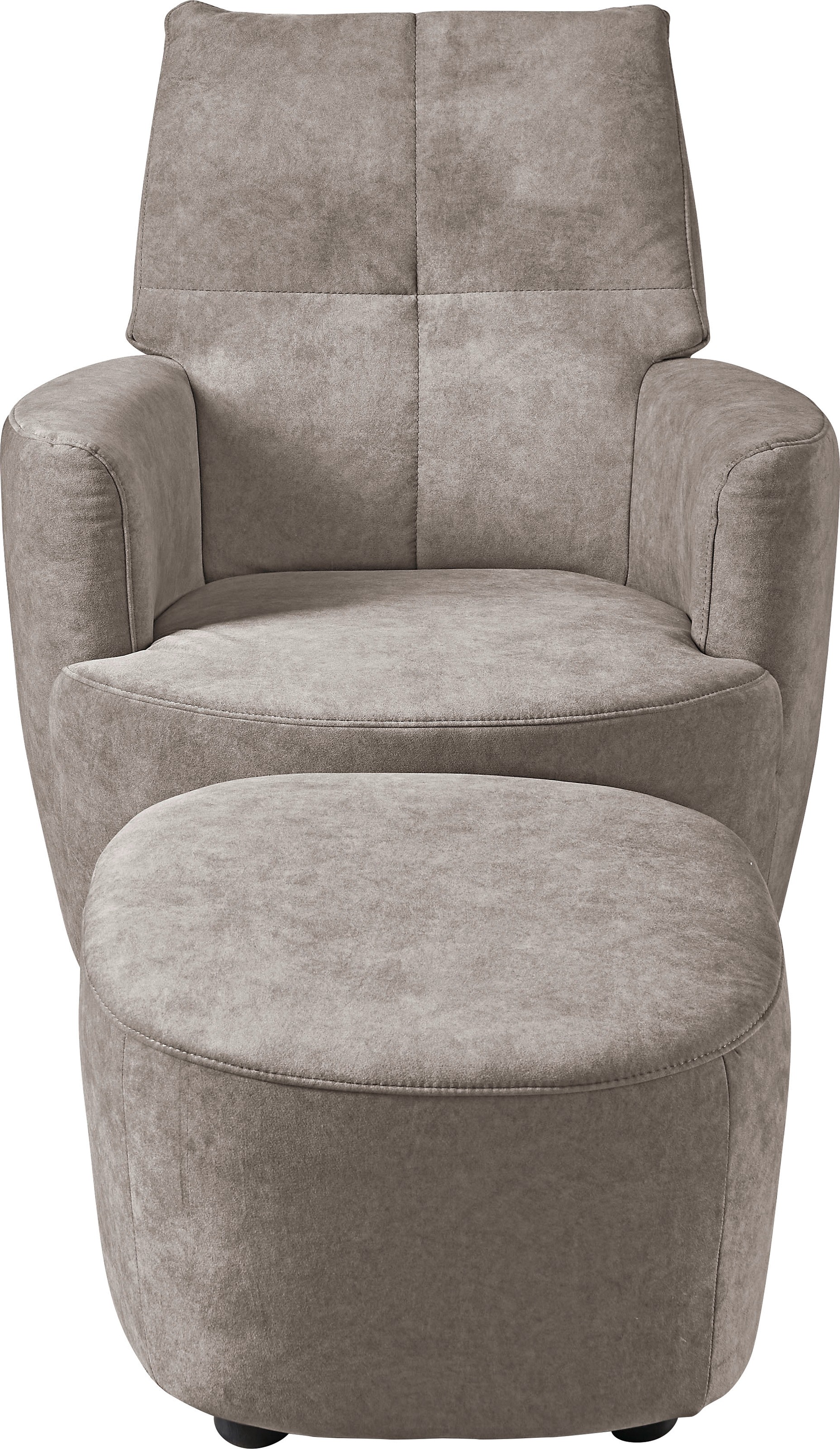 set one by Musterring Relaxsessel »SO 1450«, (Set), mit Dreh- und Wippfunktion, inklusive Hocker