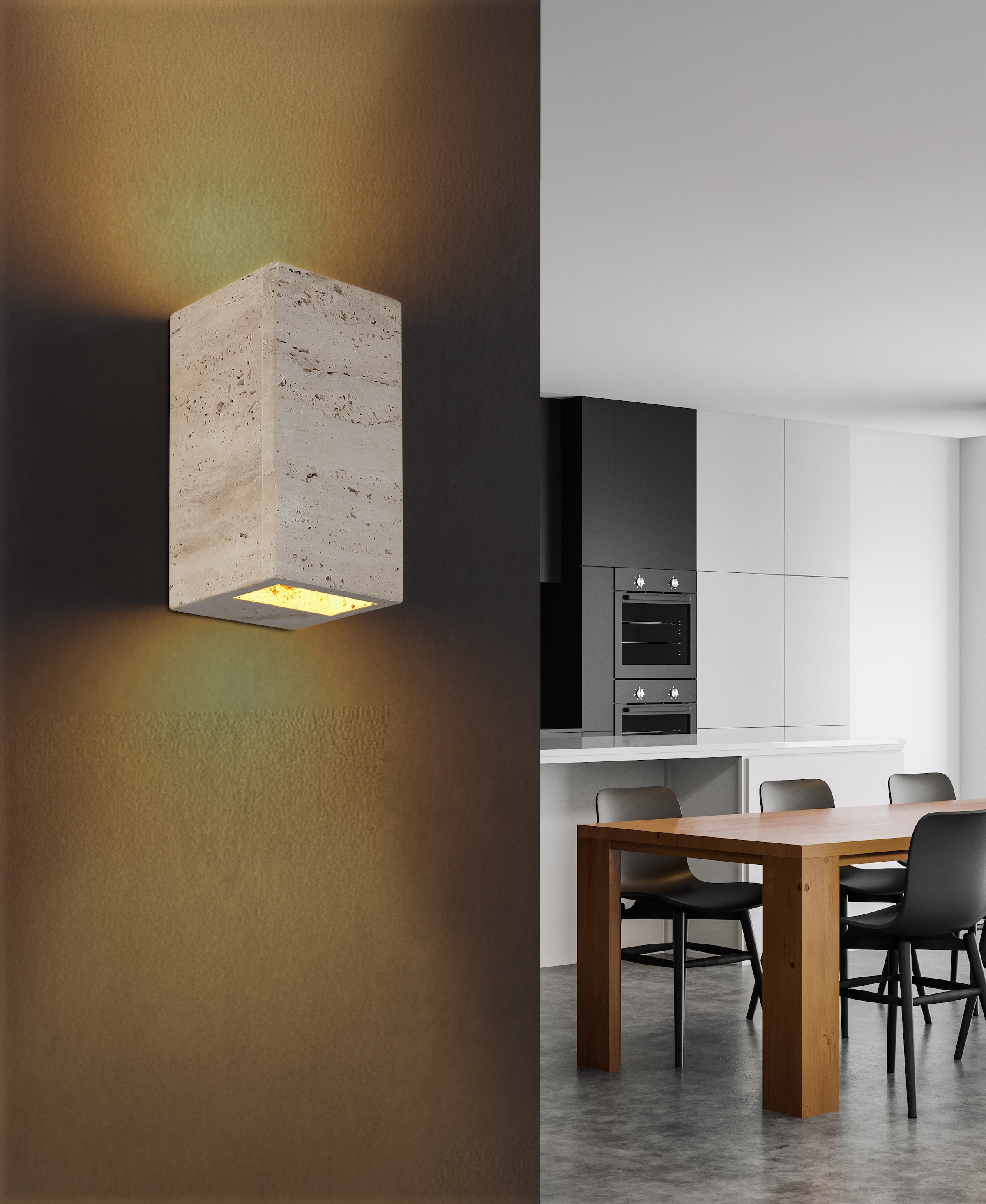 GLOBO LIGHTING Wandleuchte »ROJAS« LED-Modul 1 Stk. Warmweiß Wandleuchte mit Up/Down-Light, warmweiß, modern & kompakt