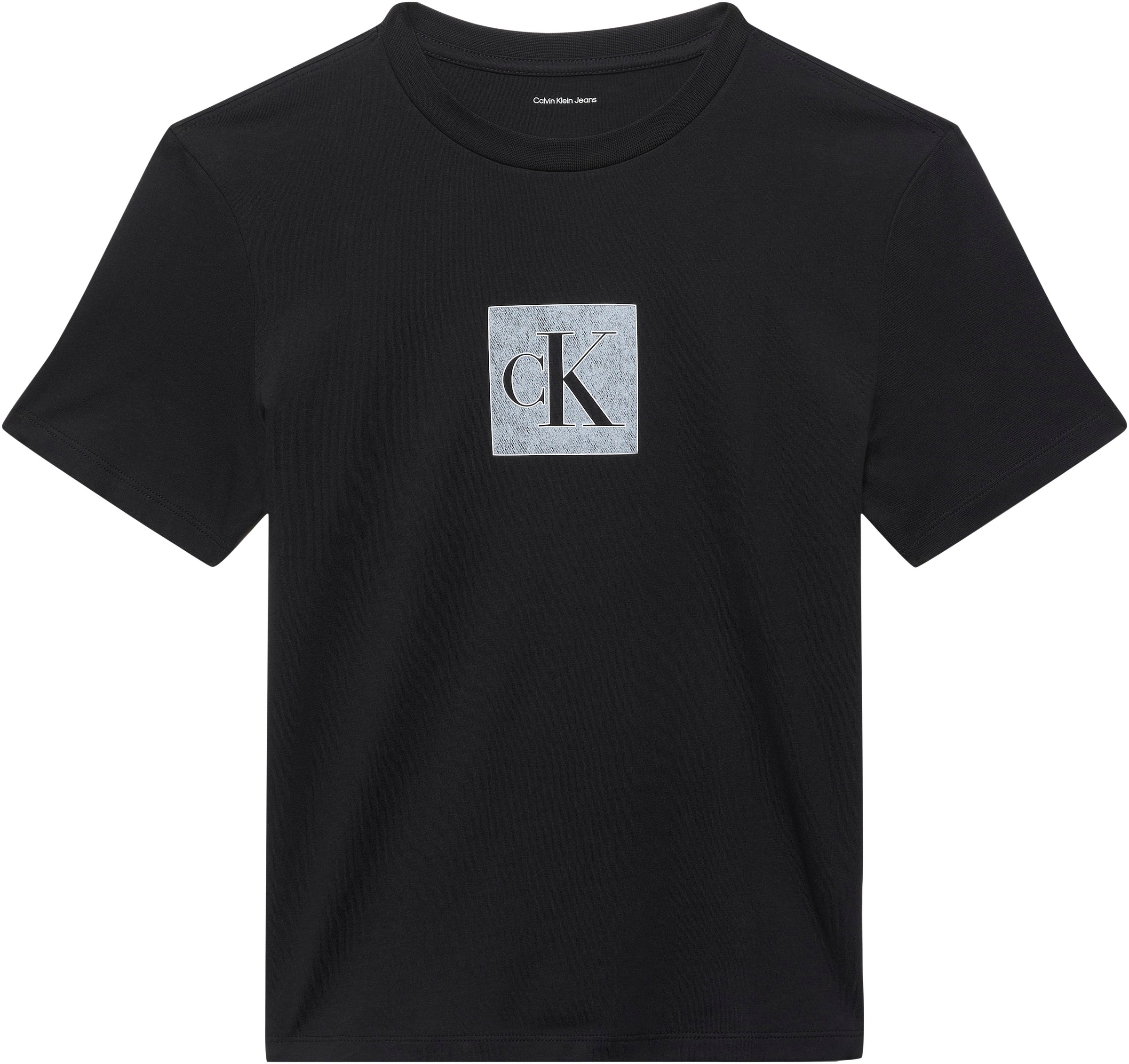 Calvin Klein Jeans T-Shirt "CLASSIC FIT MONOGRAM TEE" Regular fit mit Rundh günstig online kaufen
