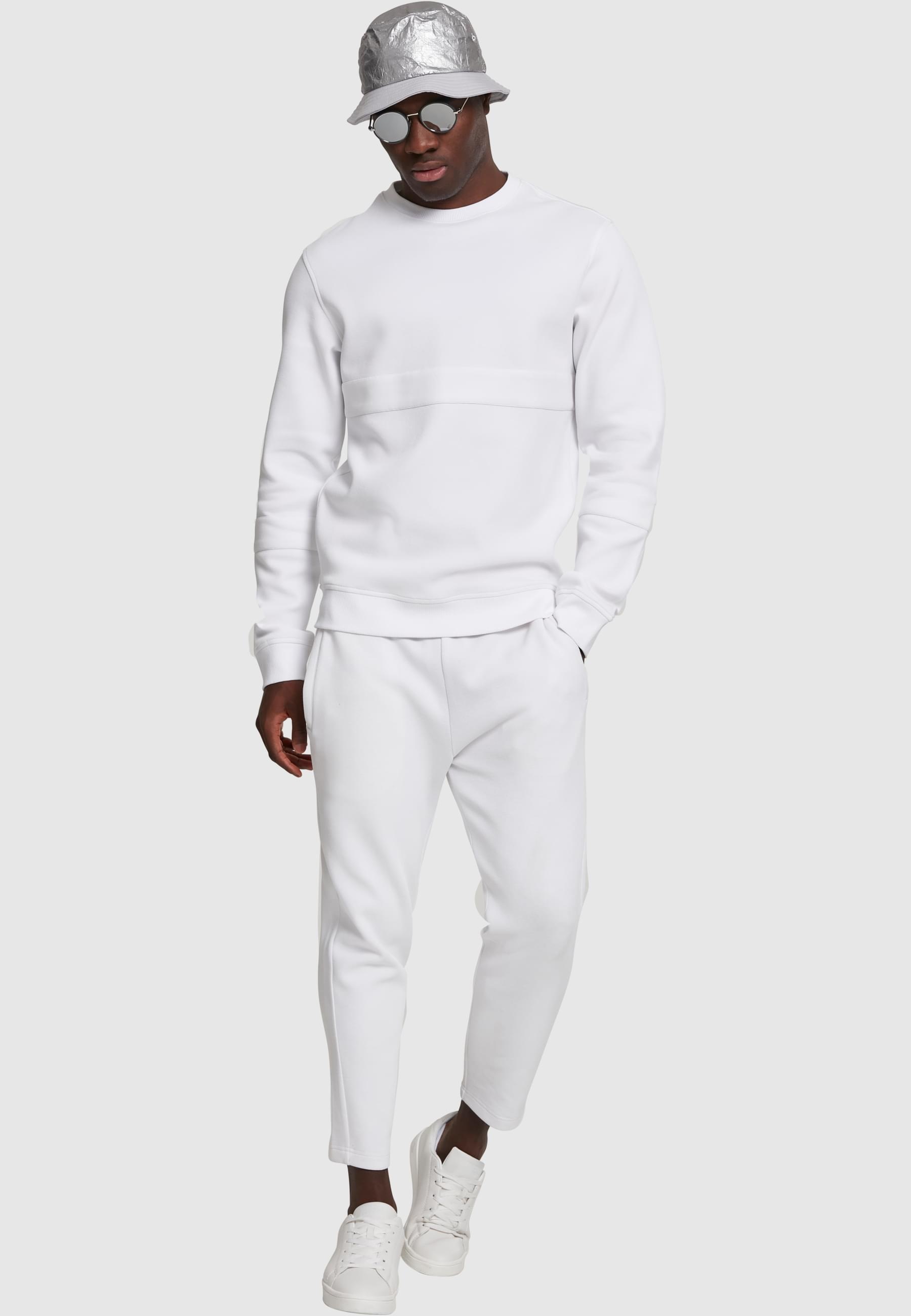 URBAN CLASSICS Rundhalspullover »Urban Classics Herren Heavy Pique Crew«, (1 tlg.)