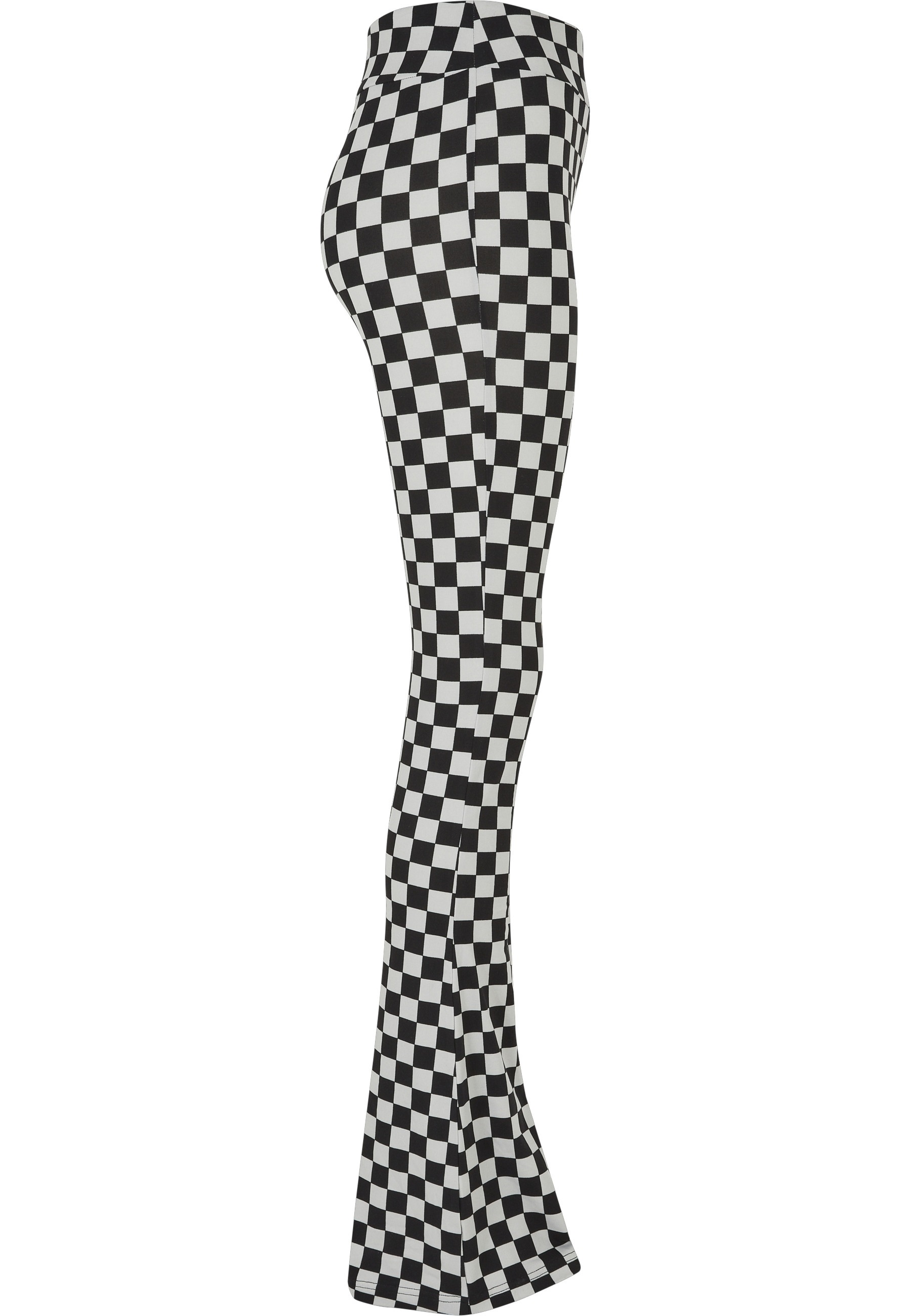 URBAN CLASSICS Leggings »Urban Classics Damen Ladies Checked Boot Cut Leggings«