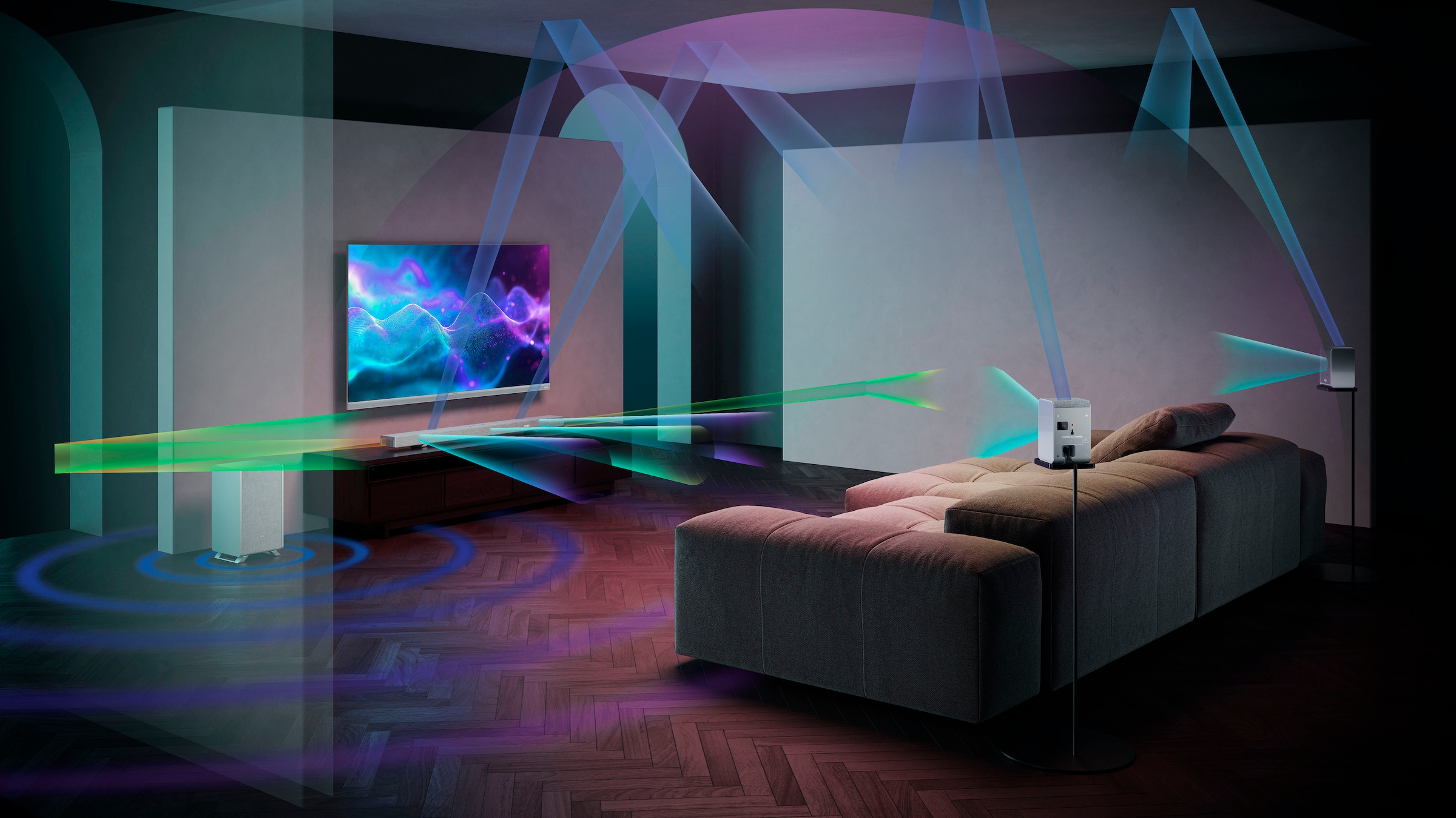 Sharp Surround-Lautsprecher »HT-SPR52021«, (Set)