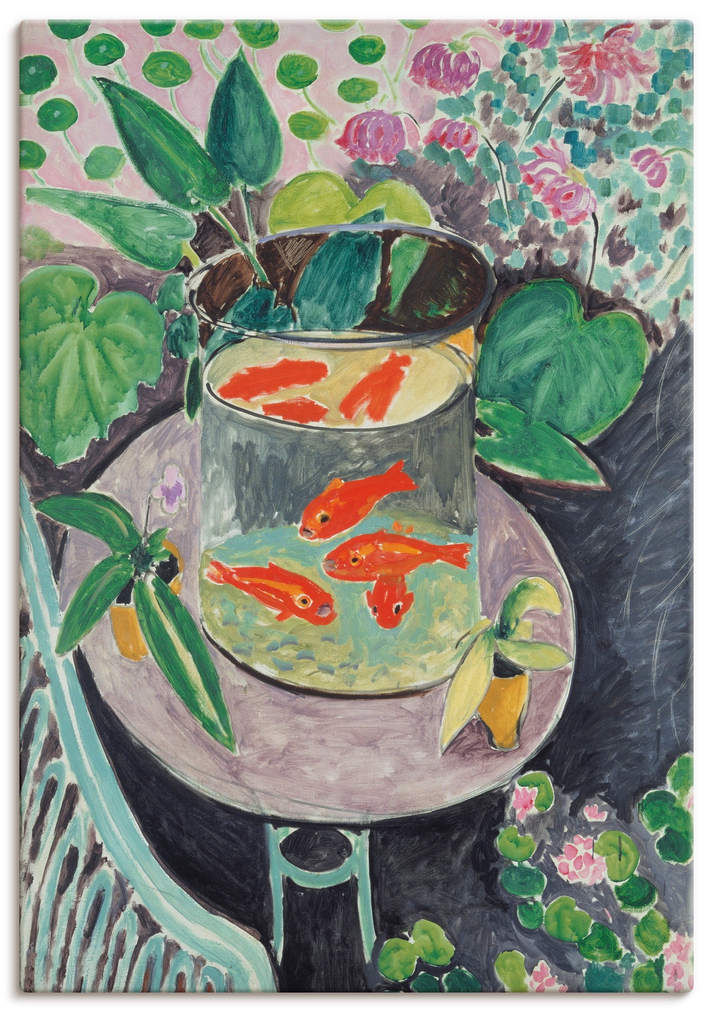 Wandbild ARTLAND "Die Goldfische. 1911", farbe bild(er): farbig, B:70cm H:100cm, Bilder, als Alubild, Leinwandbild, Poster, Wandaufkleber in verschied. Größen