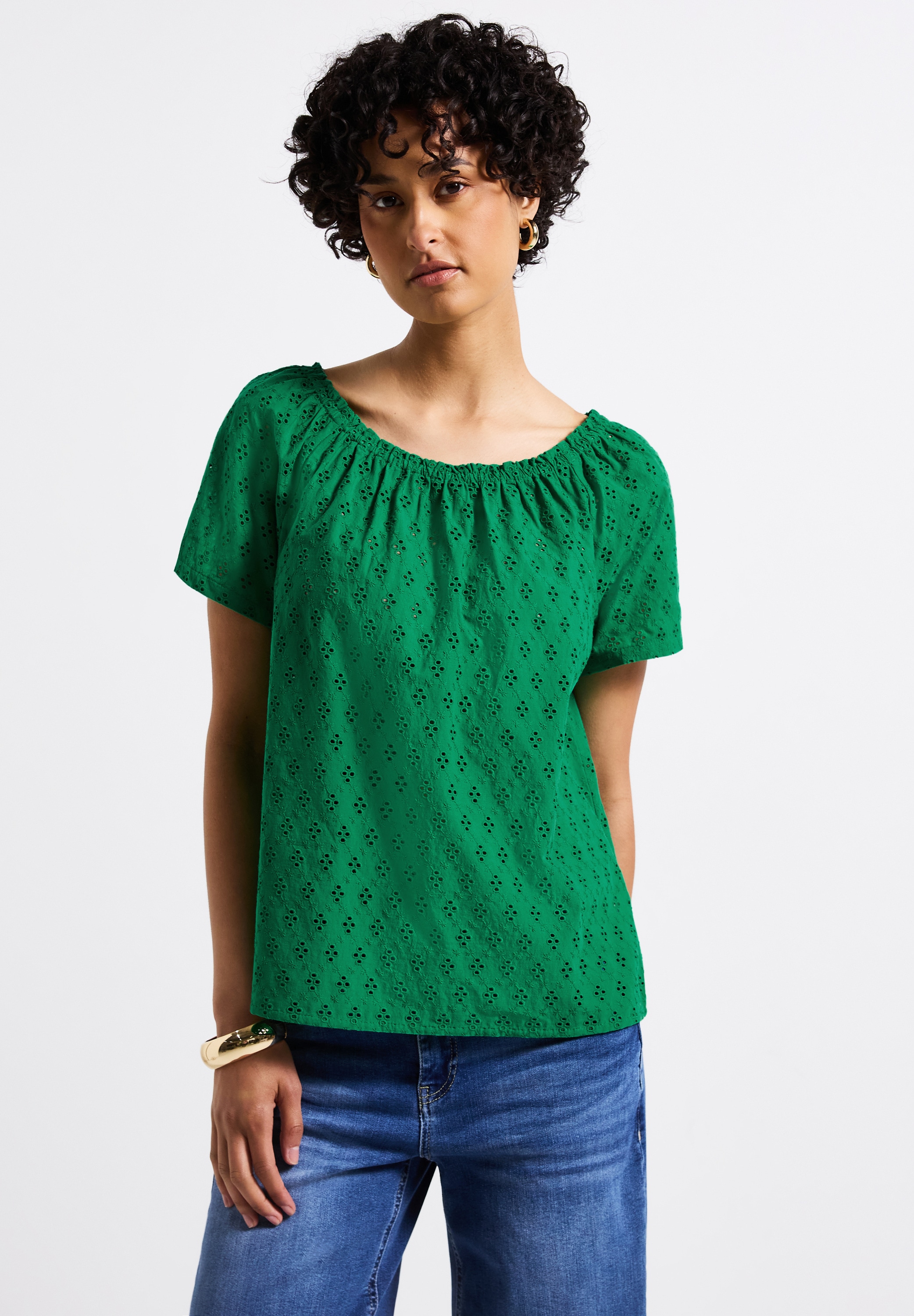 STREET ONE Carmenbluse, aus reiner Baumwolle günstig online kaufen