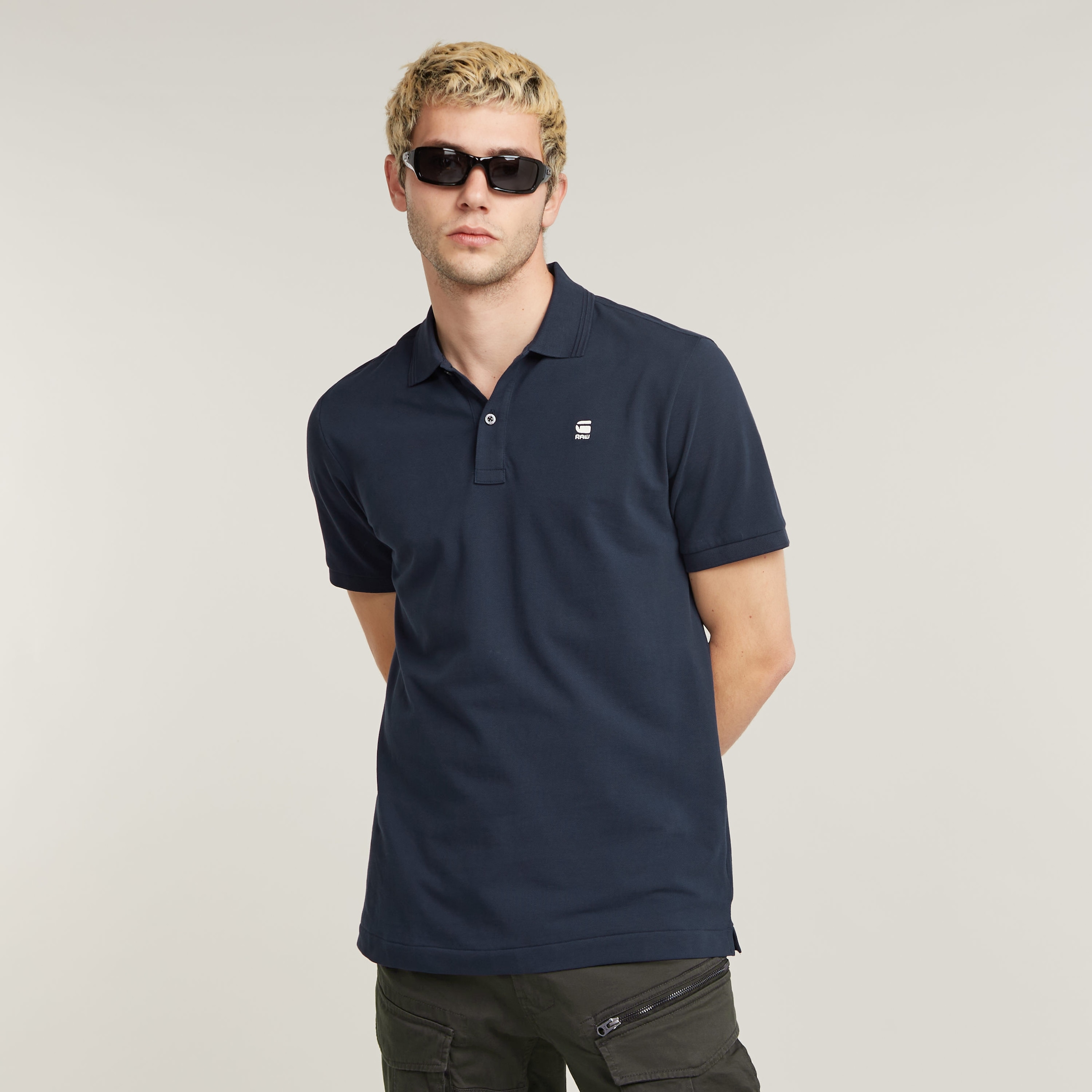 G-STAR Poloshirt "Dunda slim fit", Logoprägung auf der Brust