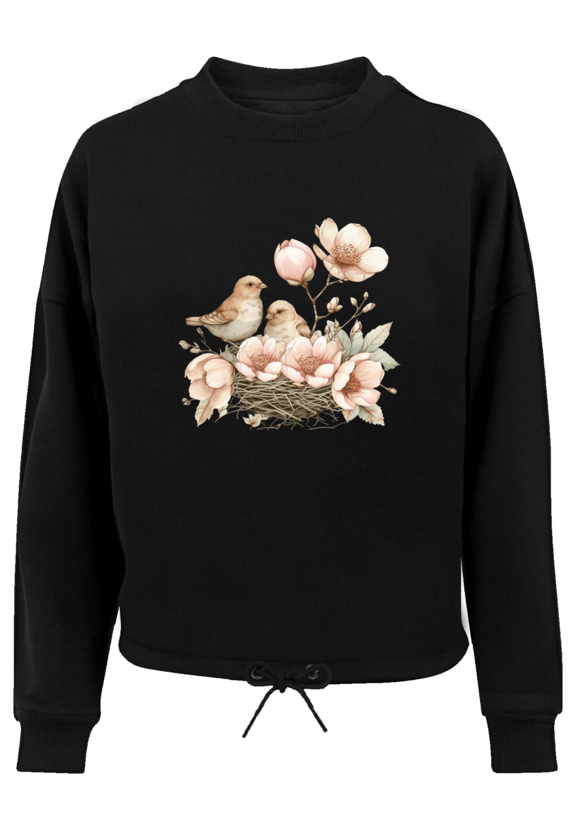F4NT4STIC Sweatshirt "Vogelnest Blumen", Premium Qualität günstig online kaufen