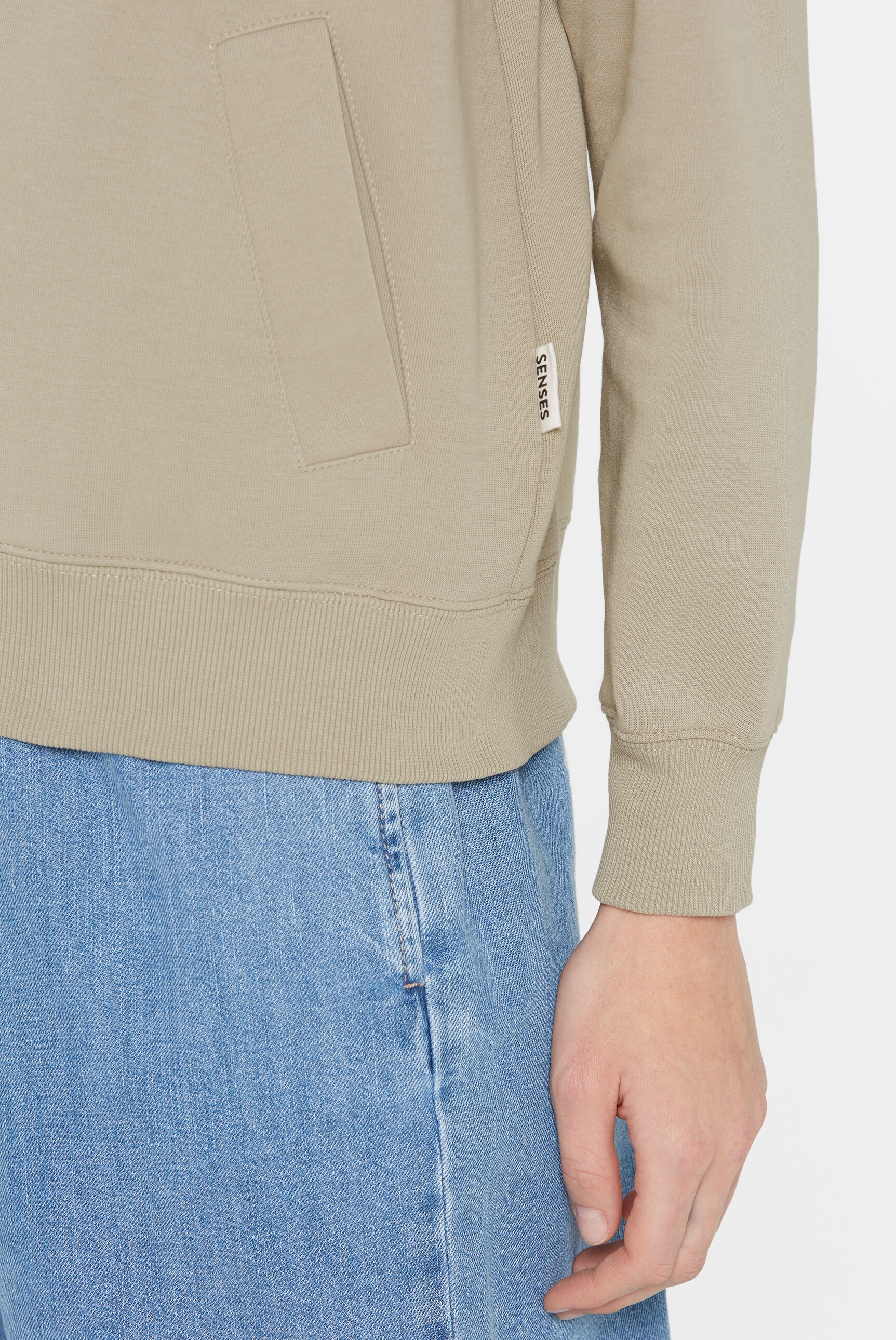 SENSES.THE LABEL Sweatjacke mit Baumwolle