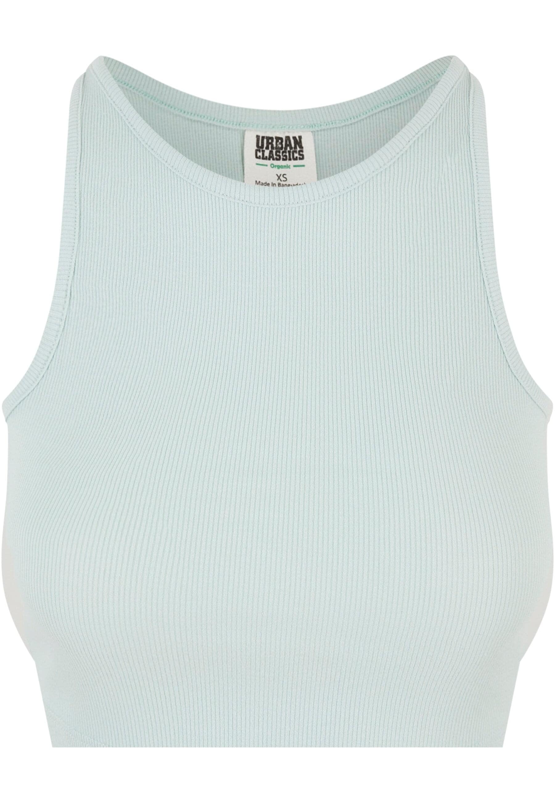 URBAN CLASSICS Muskelshirt »Urban Classics Damen Ladies Organic Cropped Rib Top«, (1 tlg.)