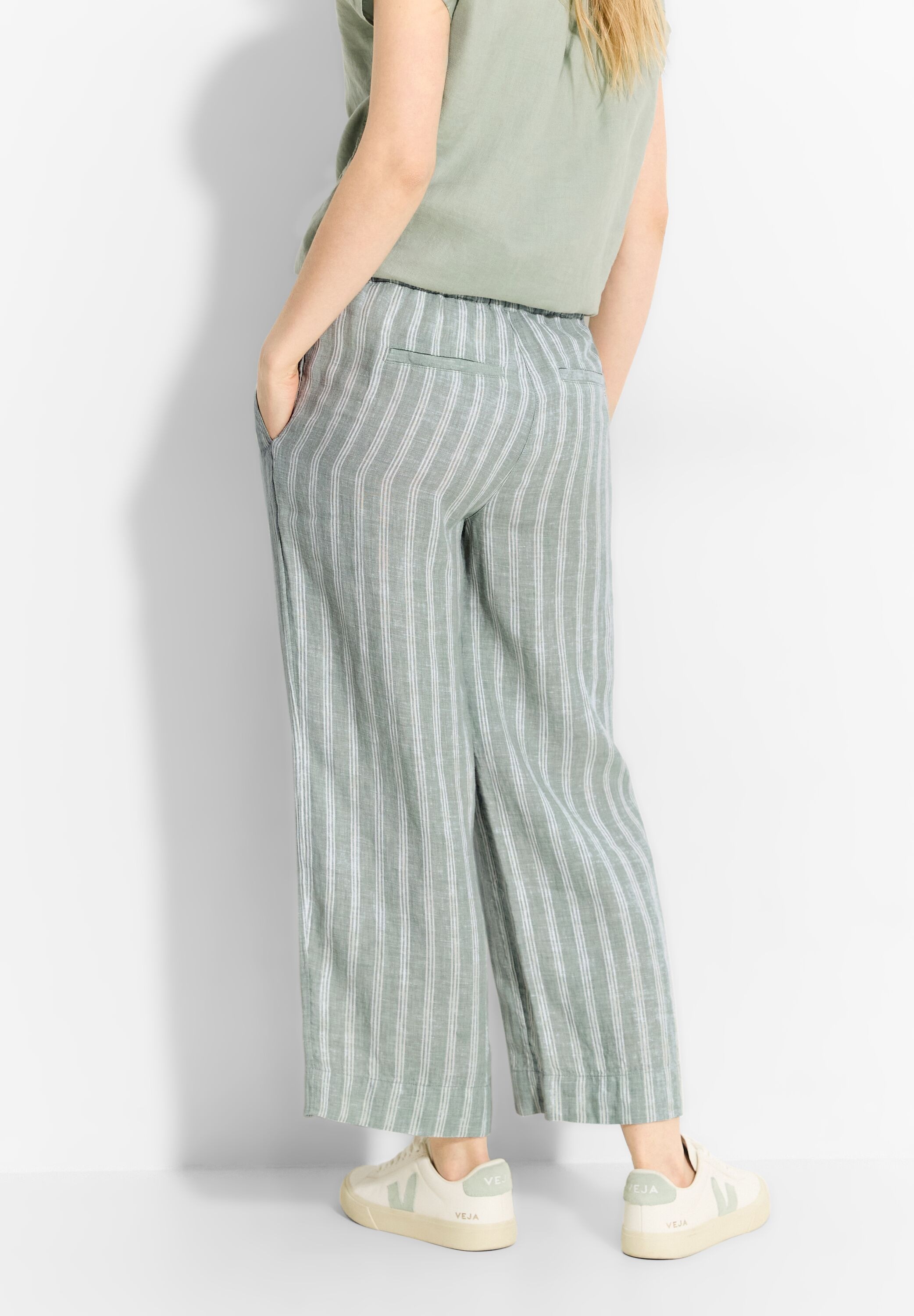 Cecil Leinenhose »NEELE«, mit Streifen im Culotte-Stil